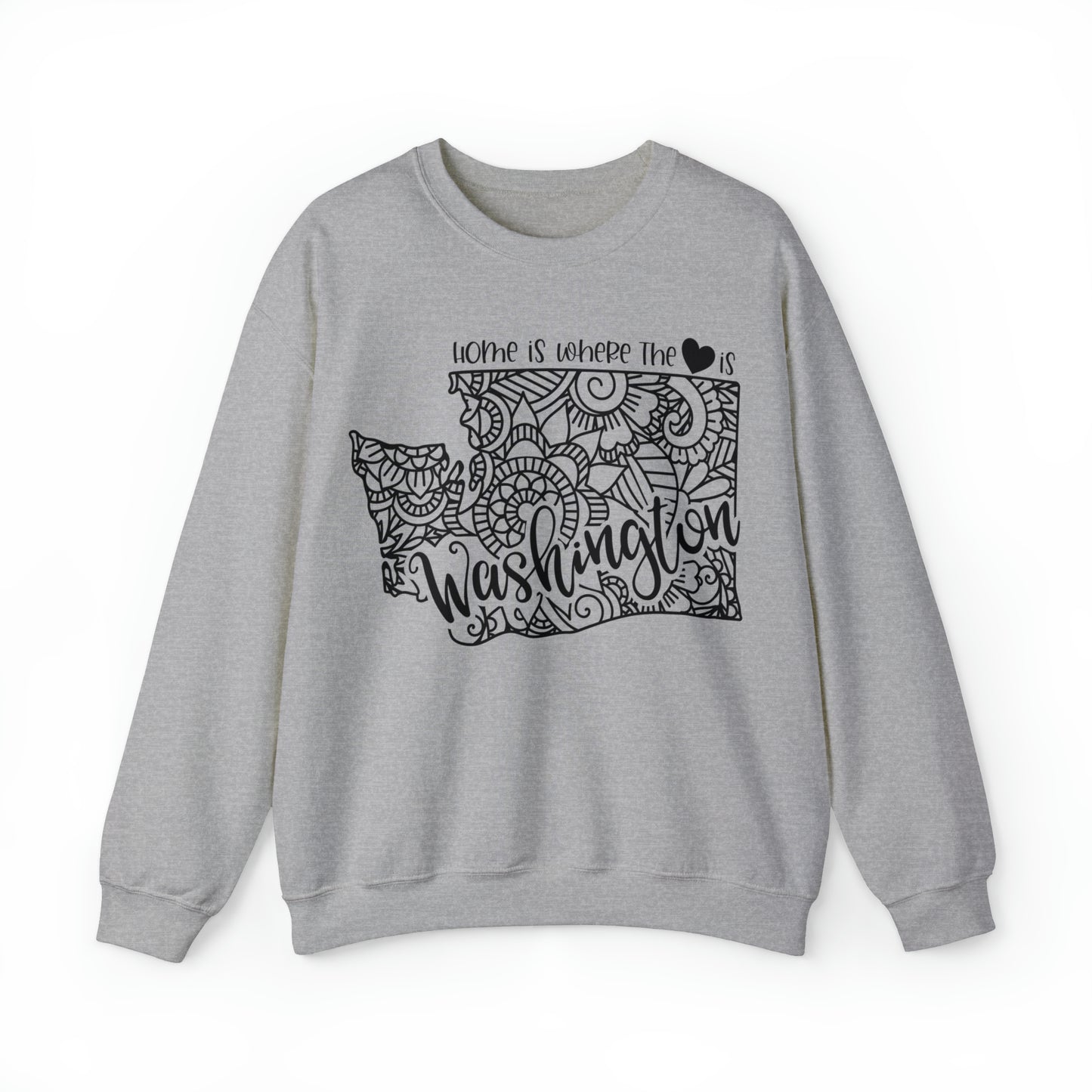 Home is Where the Heart is Washington Sweatshirt
