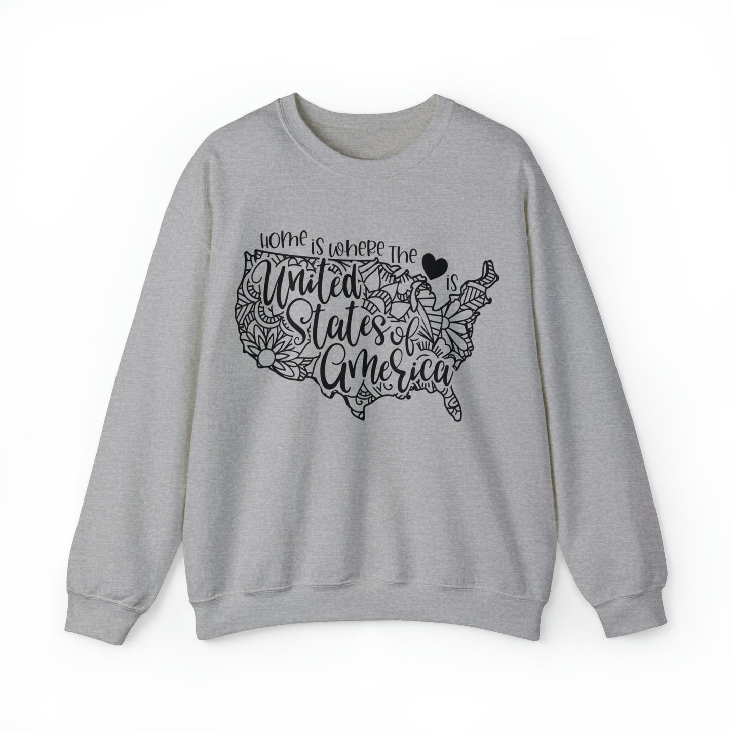 Home is Where the Heart is United State of American Sweatshirt
