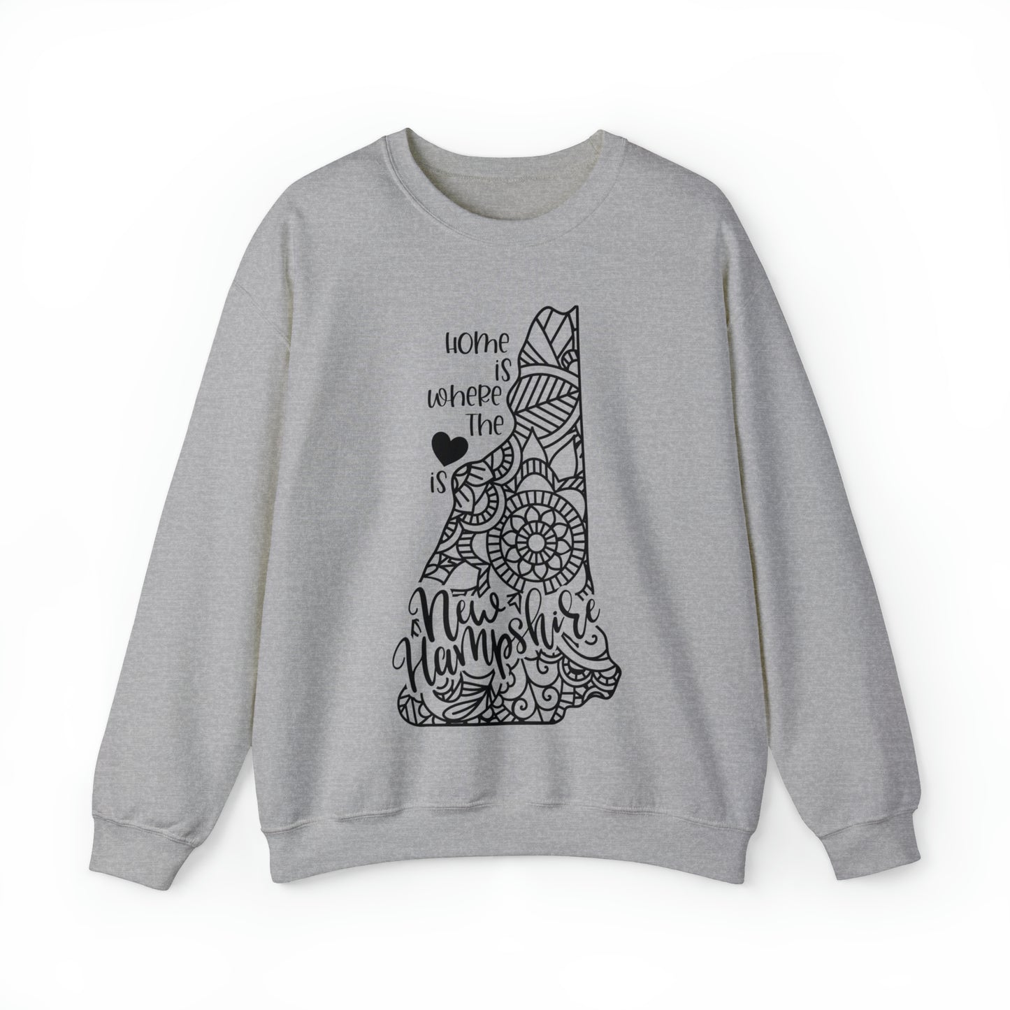 Home is Where the Heart is New Hampshire Sweatshirt