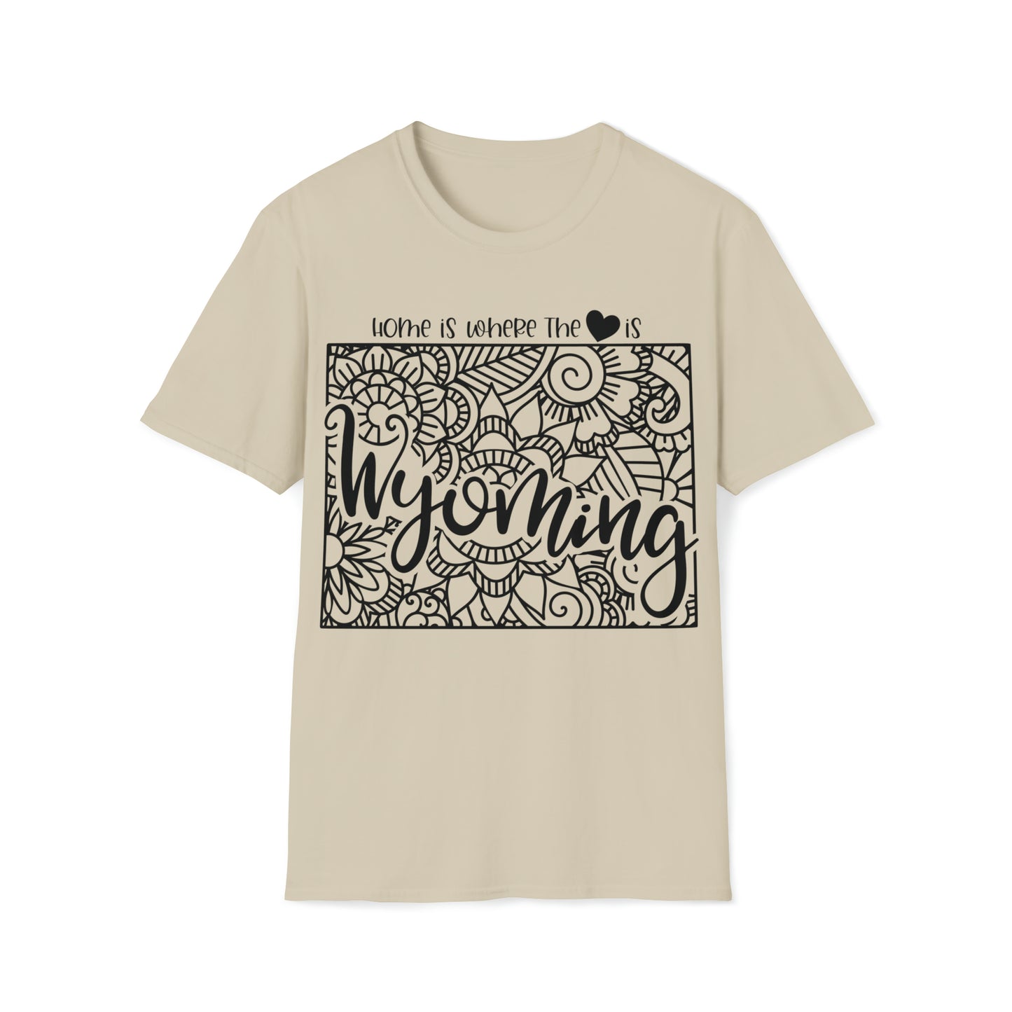 Home is Where the Heart is Wyoming T-Shirt
