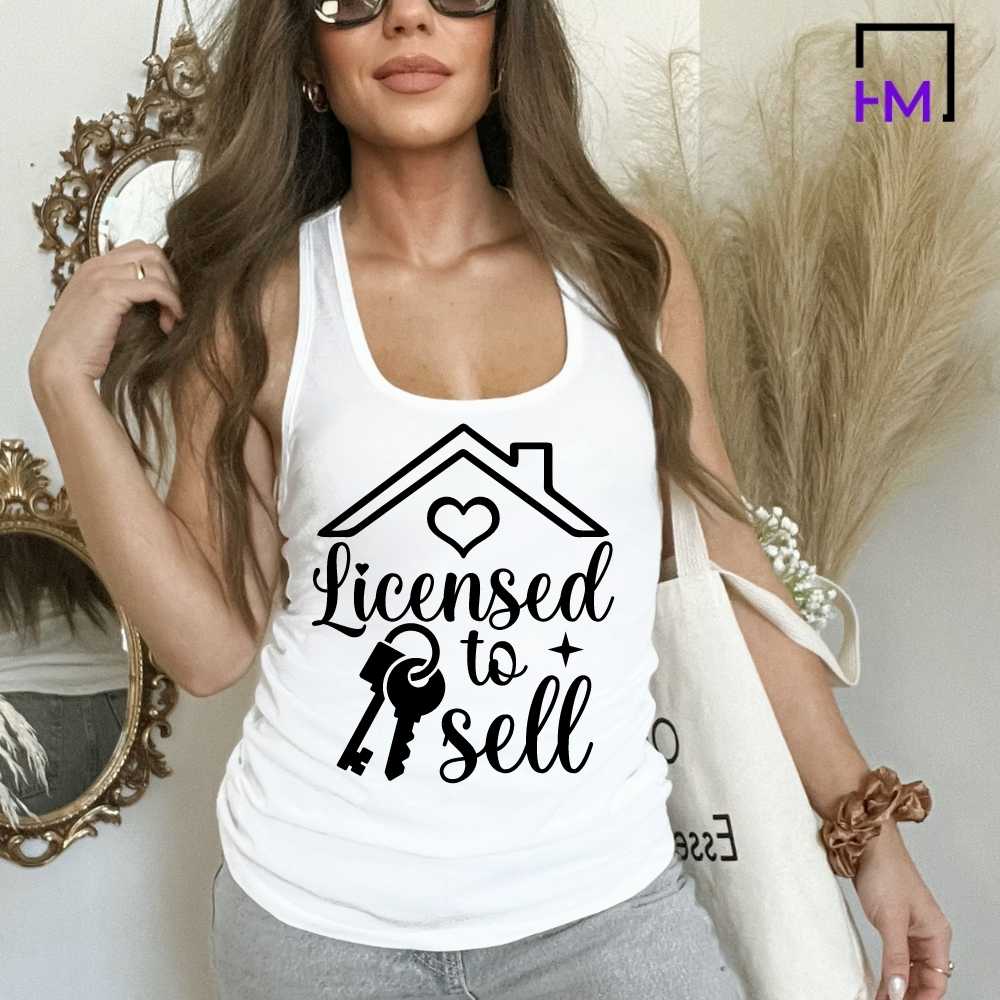 Licensed To Sell, Funny Real Estate Agent Shirt, Great for Real Estate Marketing