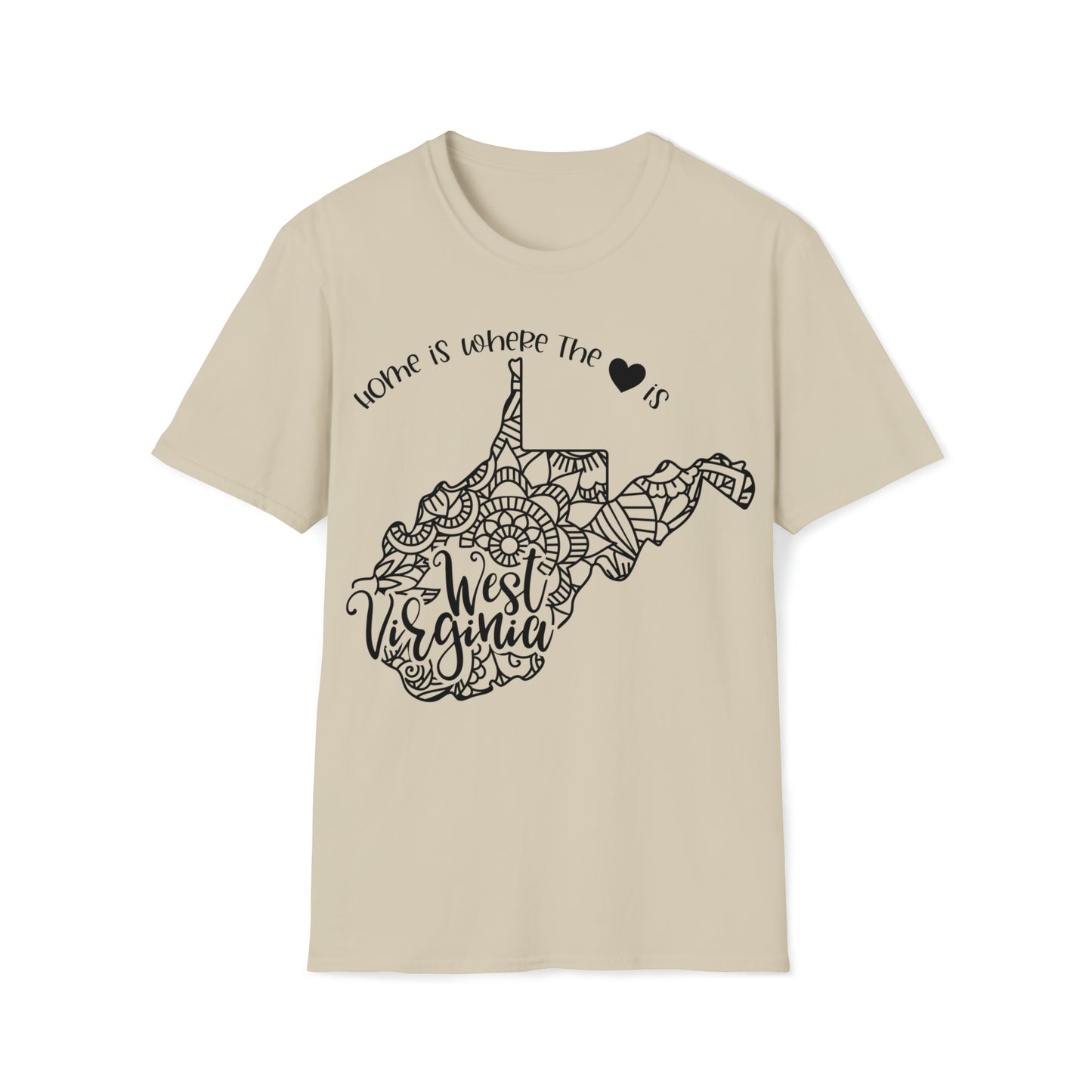 Home is Where the Heart is West Virginia T-Shirt