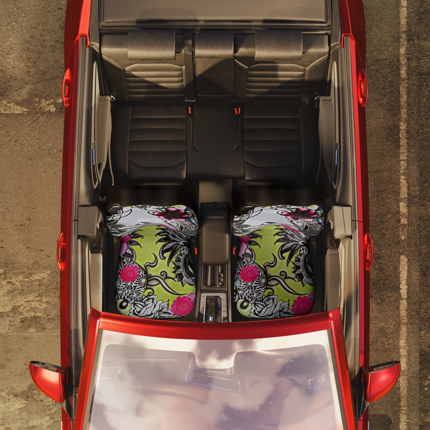 Colorful Floral Car Seat Cover