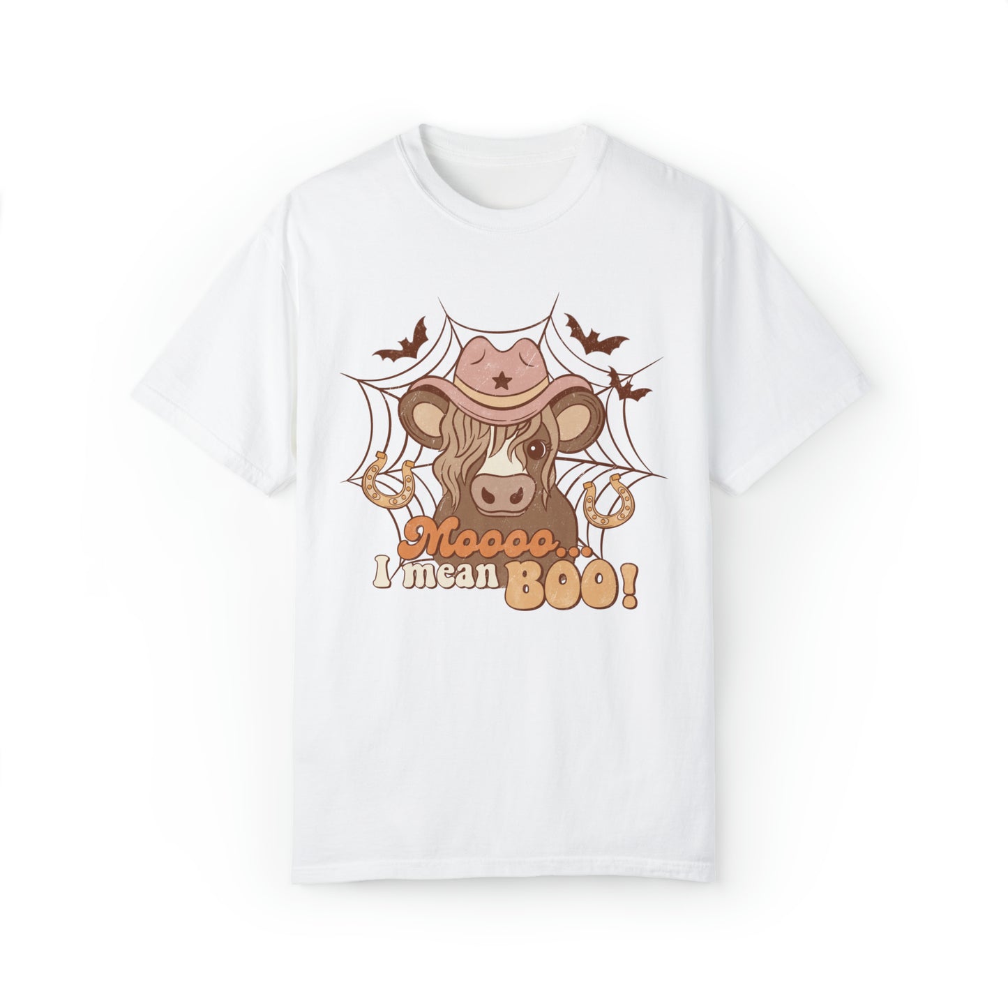 Moo, I mean Boo...Funny Cow Ghost Halloween Comfort Colors Shirt