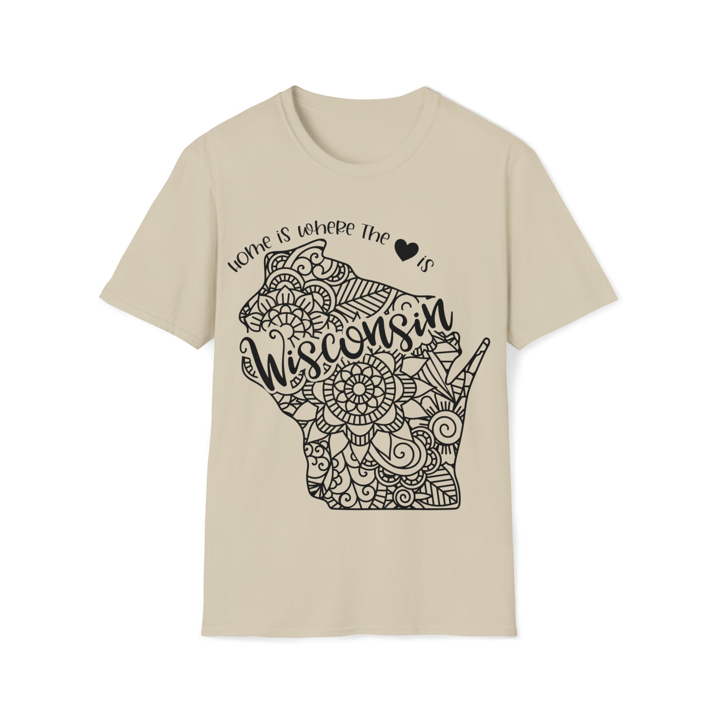 Home is Where the Heart is Wisconsin T-Shirt