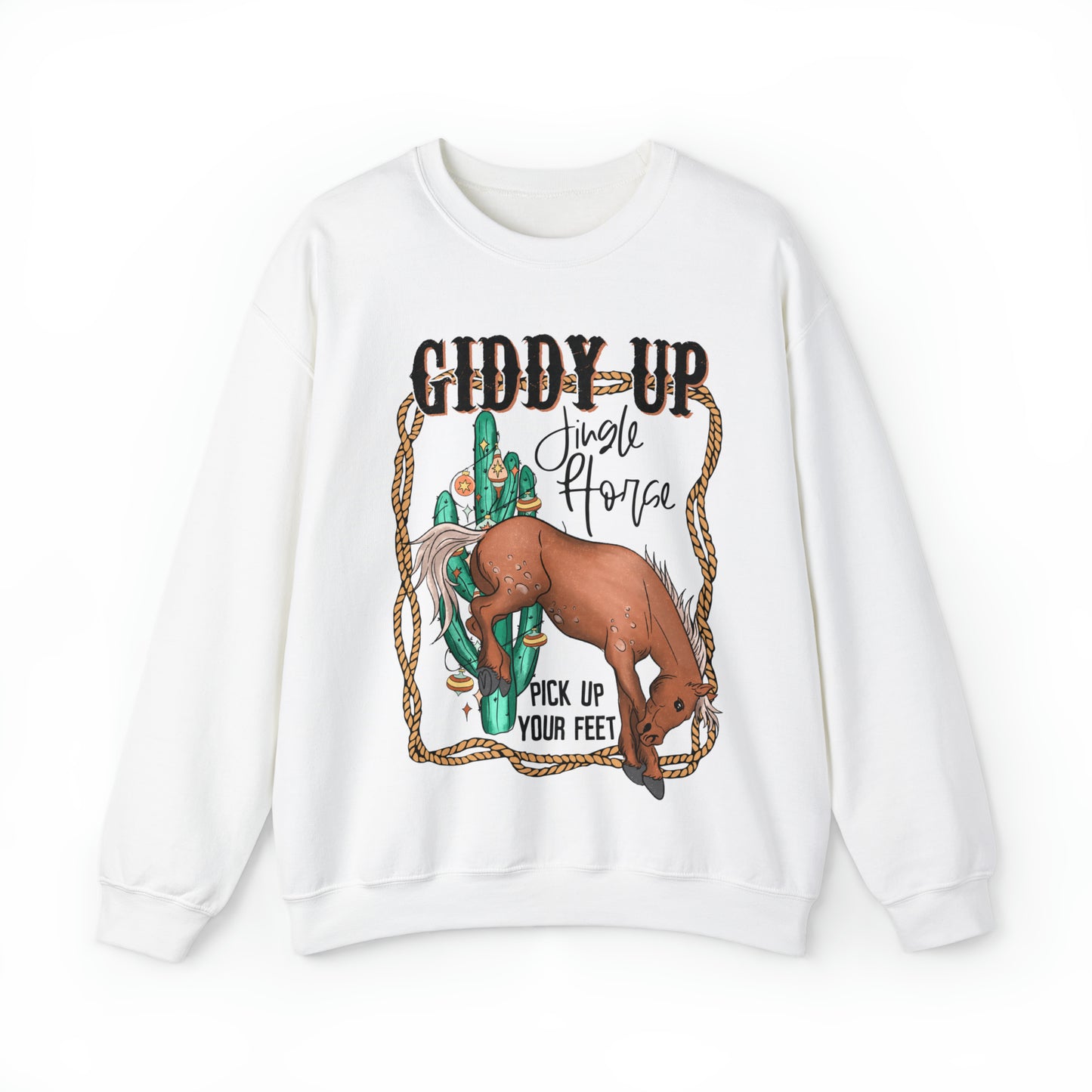 Giddy UP Western Themed Christmas Sweater