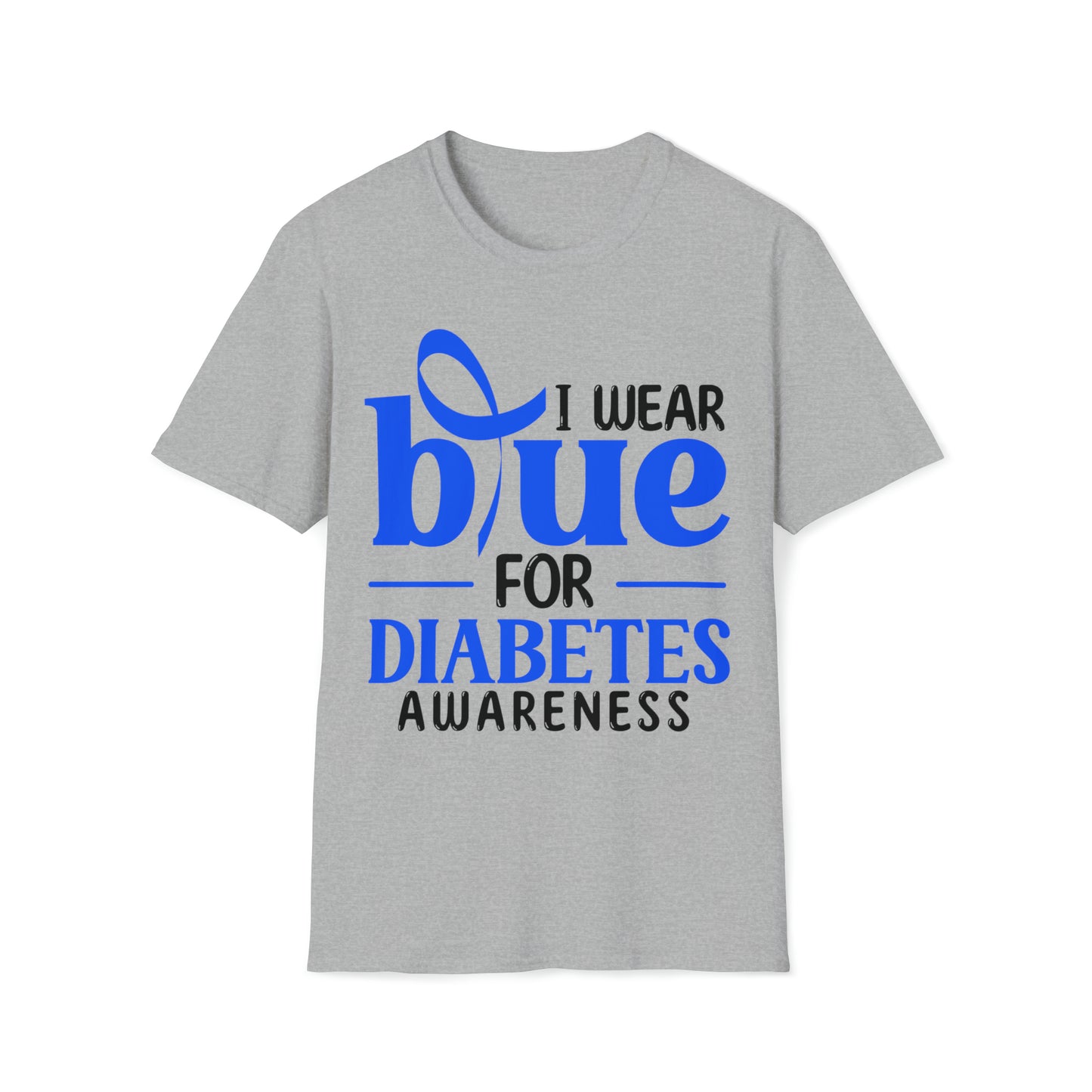 I Wear Blue for Diabetes Awareness Shirt