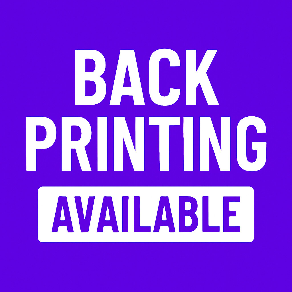 Add Back Printing to Your Shirt – Personalize with Event, Year, Hashtag