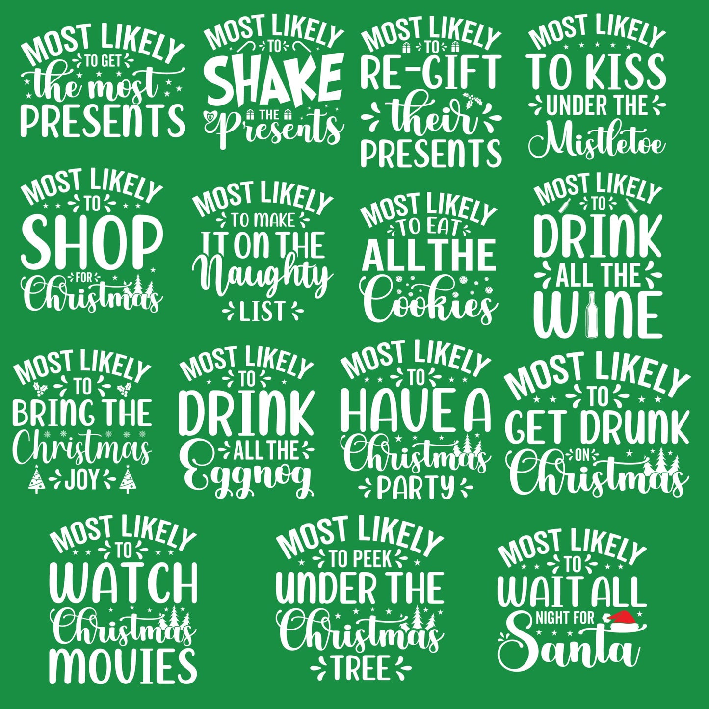 Most Likely To, Funny Christmas Family Shirts