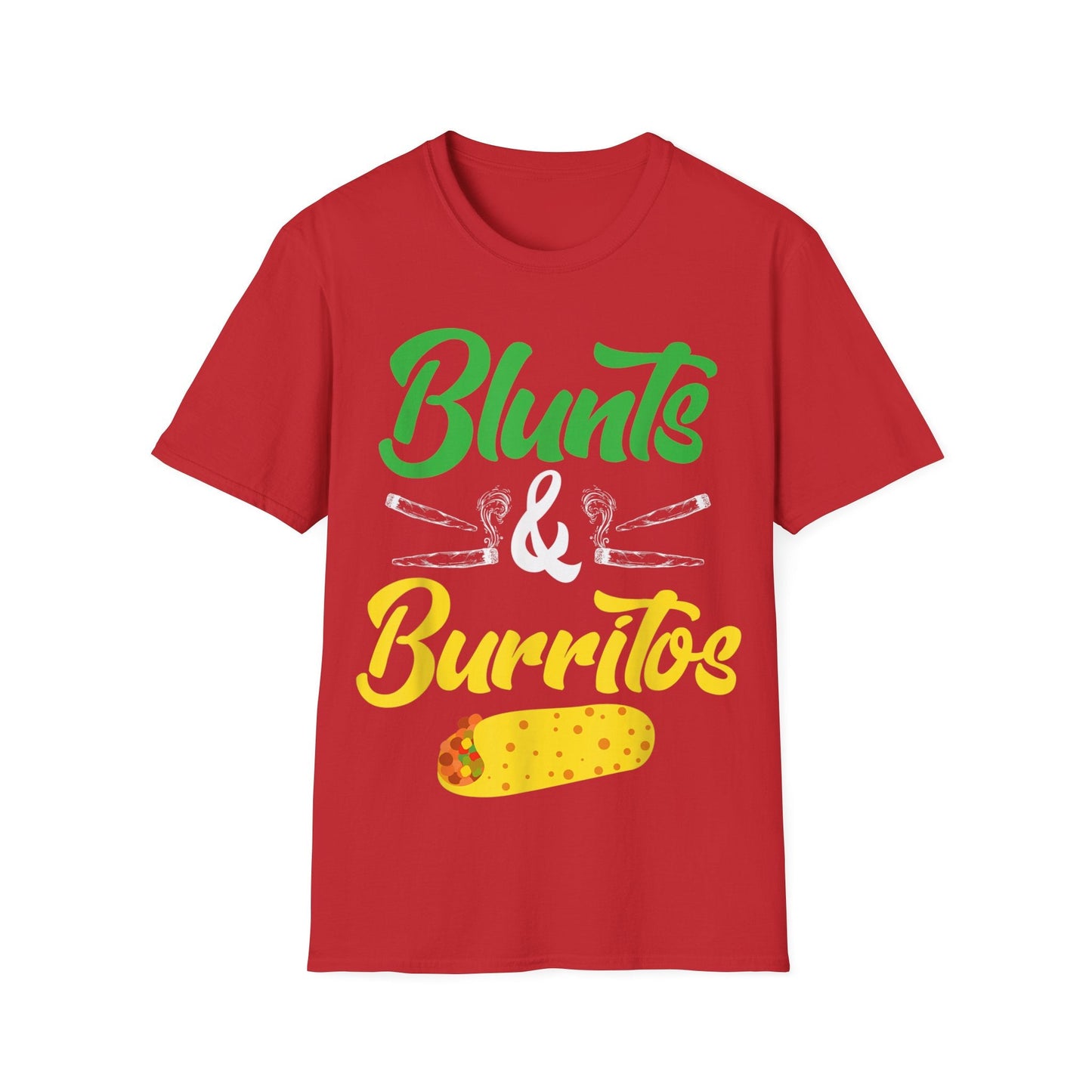 Blunts & Burritos Unisex T-Shirt - Perfect for Festivals, Parties, or Casual Wear - HMDesignStudioUS
