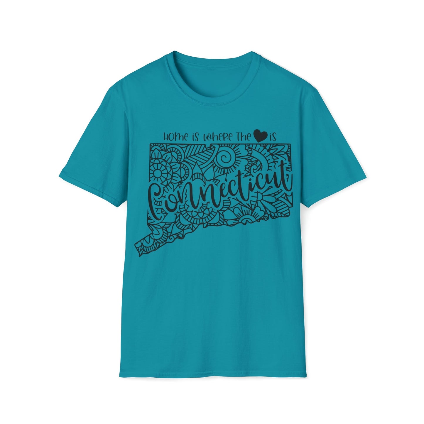 Connecticut is Where the Heart is T-Shirt - HMDesignStudioUS
