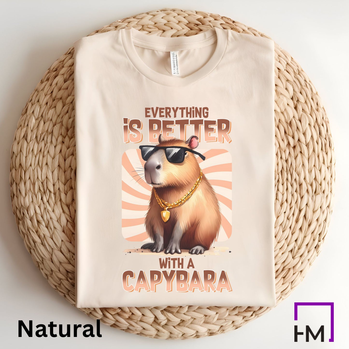 Everything Is Better with a Capybara T-Shirt - HMDesignStudioUS