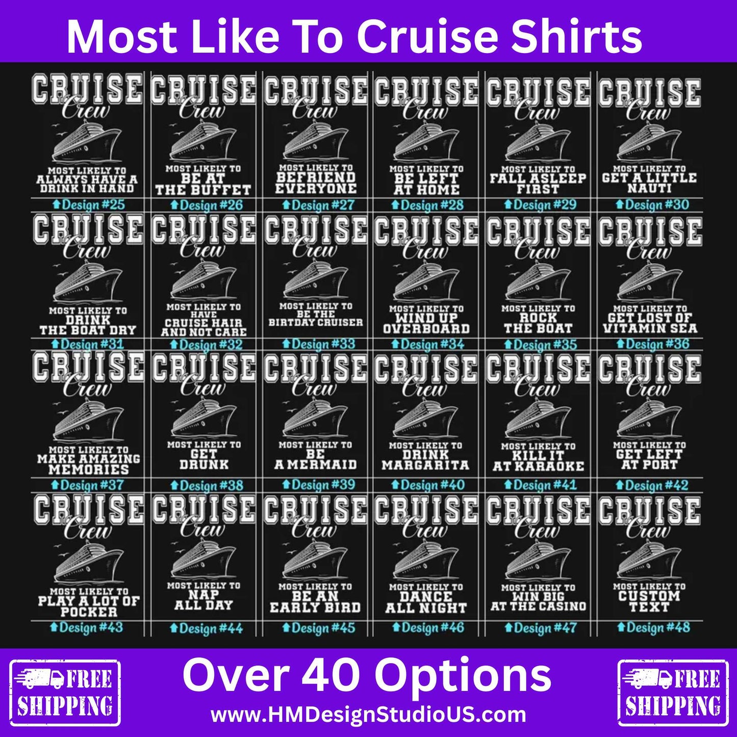 Funny Cruise Shirts | Custom Nutrition Label Tees - HMDesignStudioUS