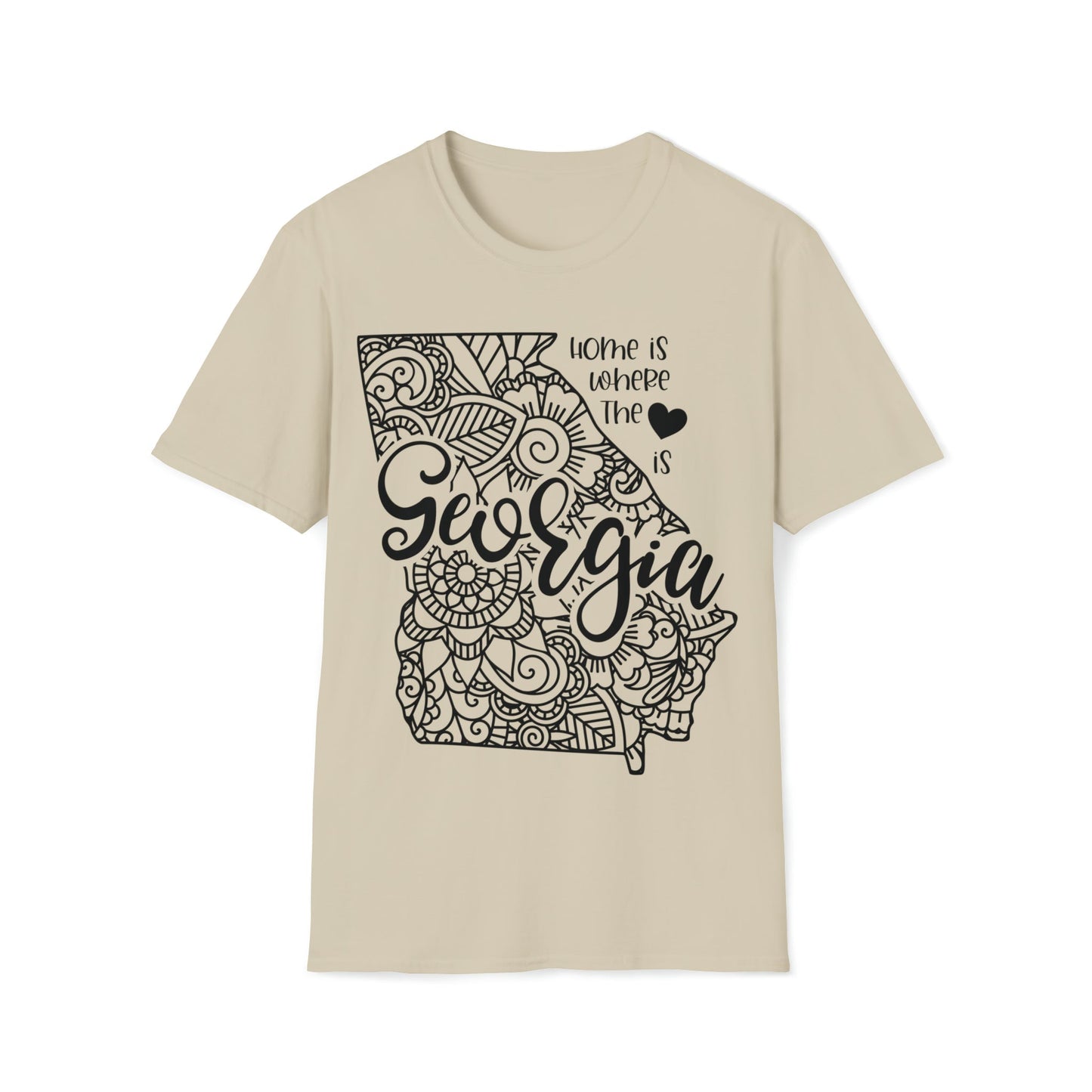 Georgia is Where the Heart is T-Shirt - HMDesignStudioUS