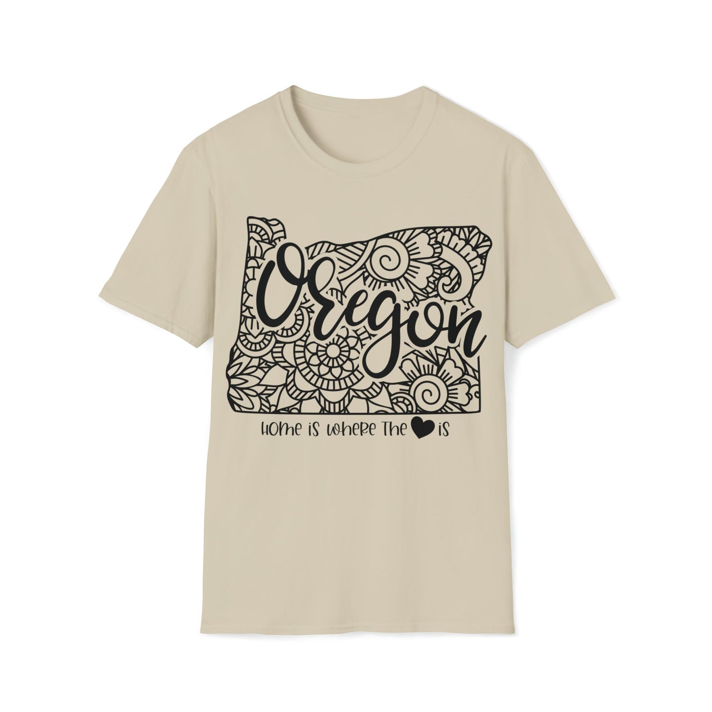 Home is Where the Heart is Oregano T-Shirt - HMDesignStudioUS