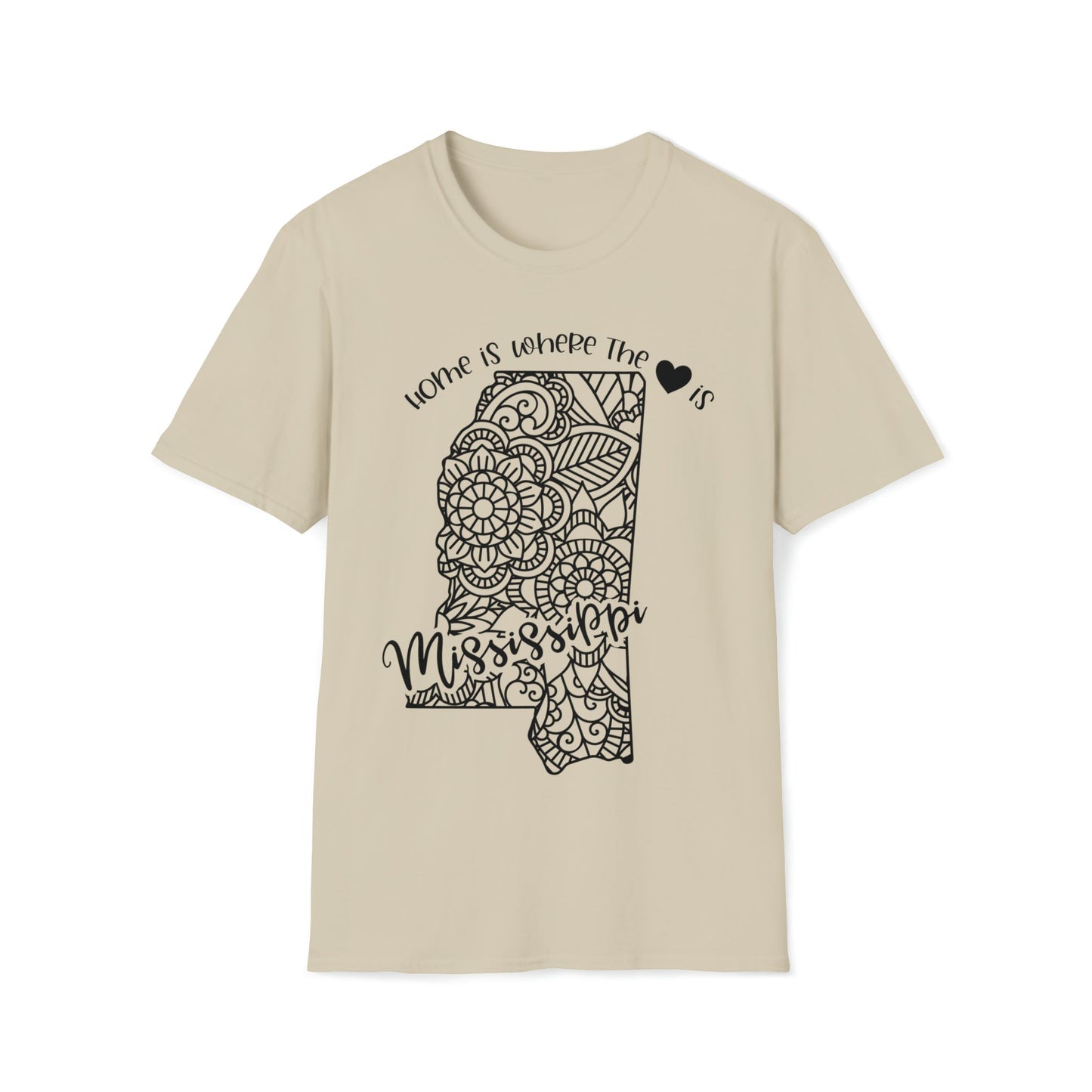 Mississippi is Where the Heart is T-Shirt - HMDesignStudioUS