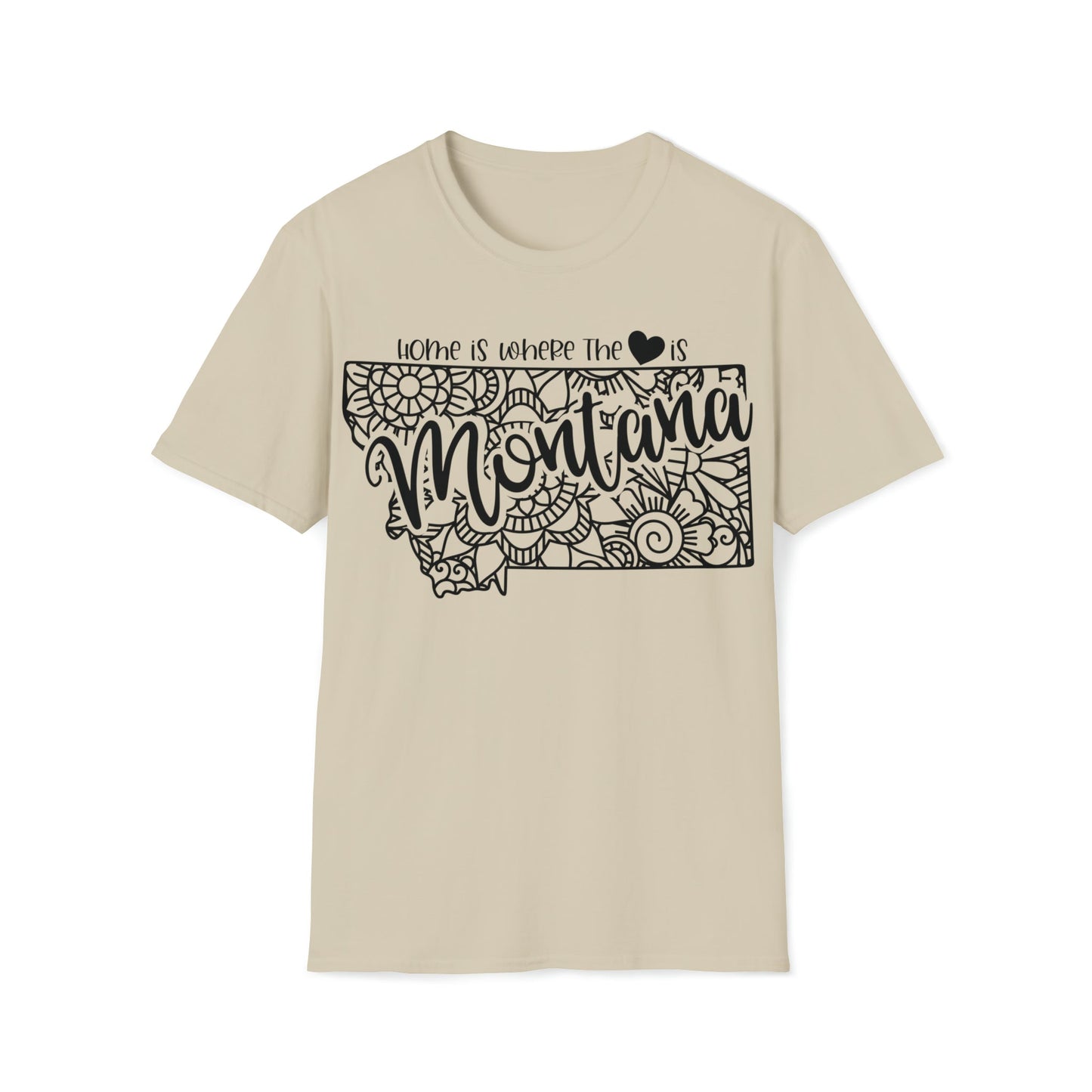 Montana is Where the Heart is T-Shirt - HMDesignStudioUS
