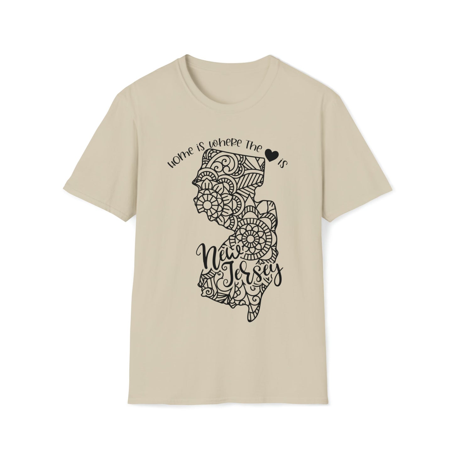 New Jersey is Where the Heart is T-Shirt - HMDesignStudioUS