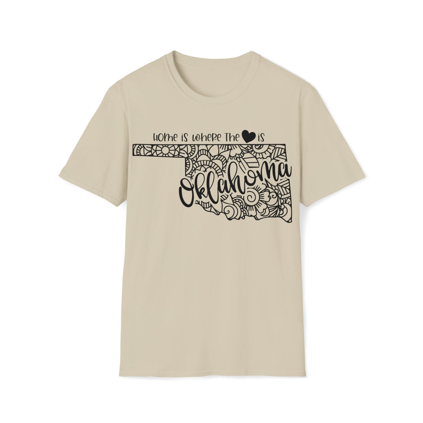 Oklahoma is Where the Heart is T-Shirt - HMDesignStudioUS
