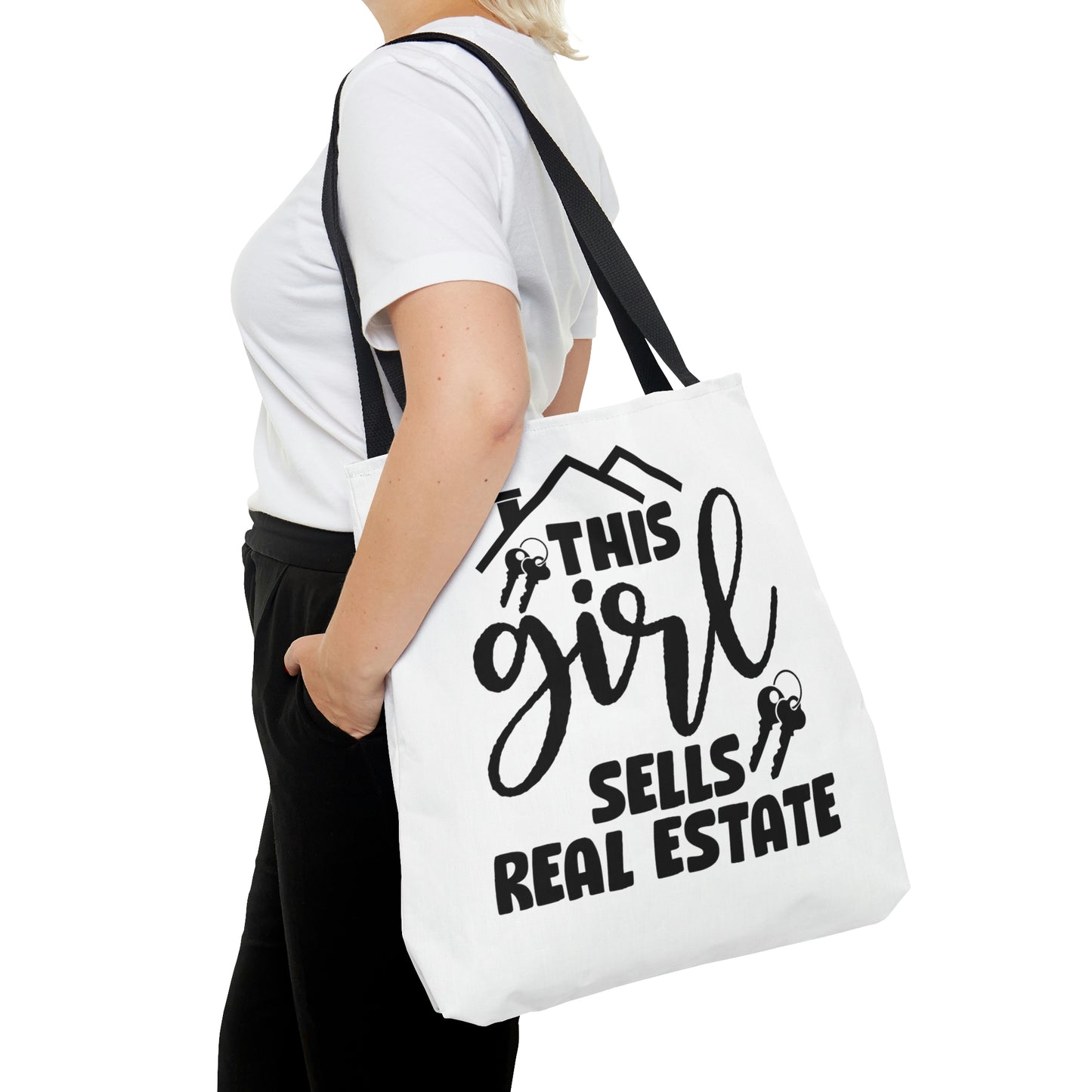 This Girl Sell Real Estate, Tote Bag for Real Estate Agent