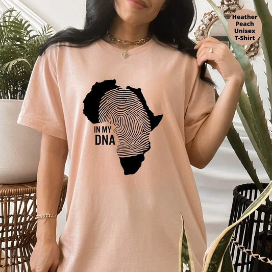 Africa In My DNA, BGM Shirt, Black Pride, Gift for Her, Female Empowerment Sweatshirt, Feminist Hoodie, Black Girl Magic, Juneteenth T-shirt