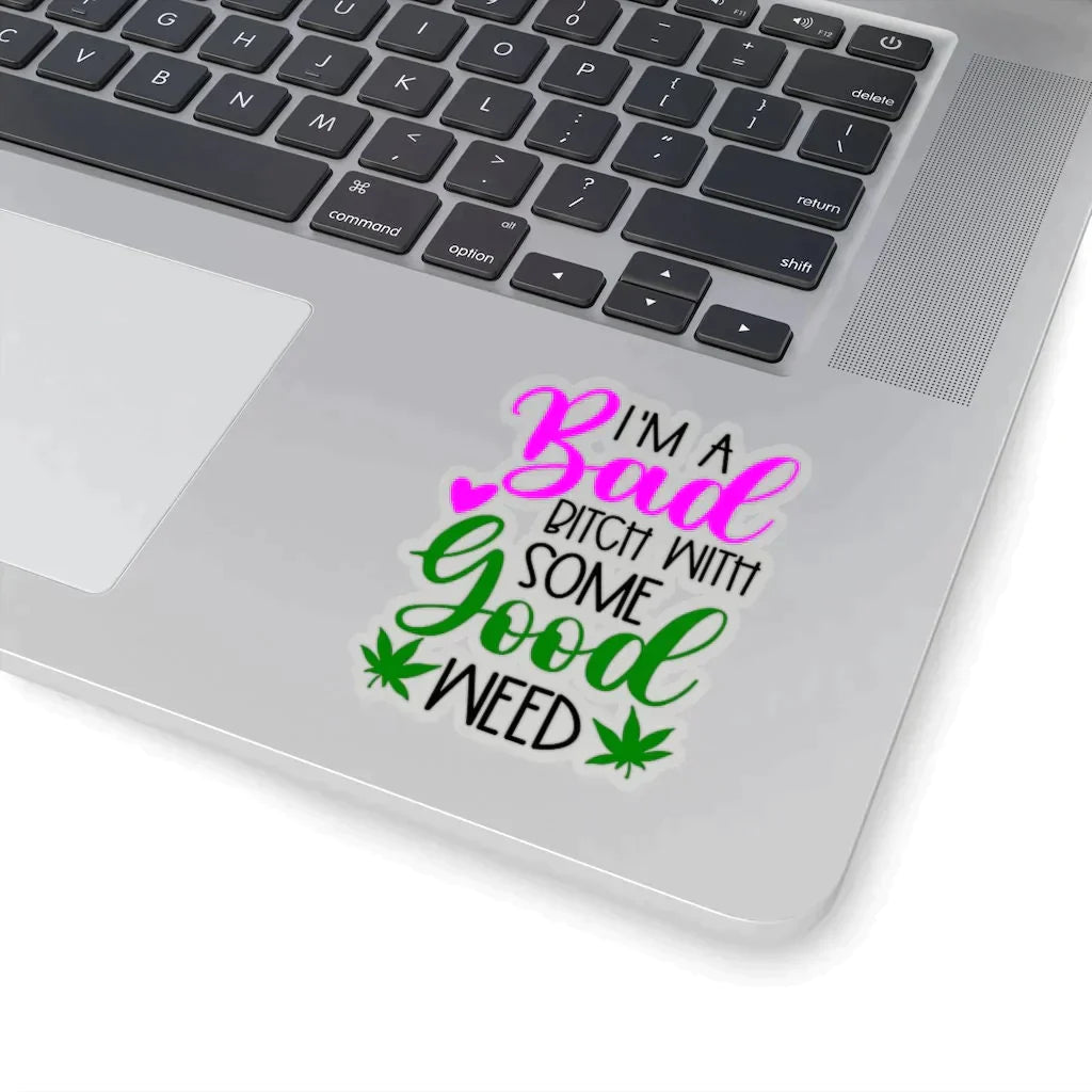Bad Bitch Good Weed Sticker, Stoner Kit, Stoner Gift Box, Weed Gifts, Stoner Accessories, Stoner Gifts, Stashbox, Stoner Girl Stoner Sticker