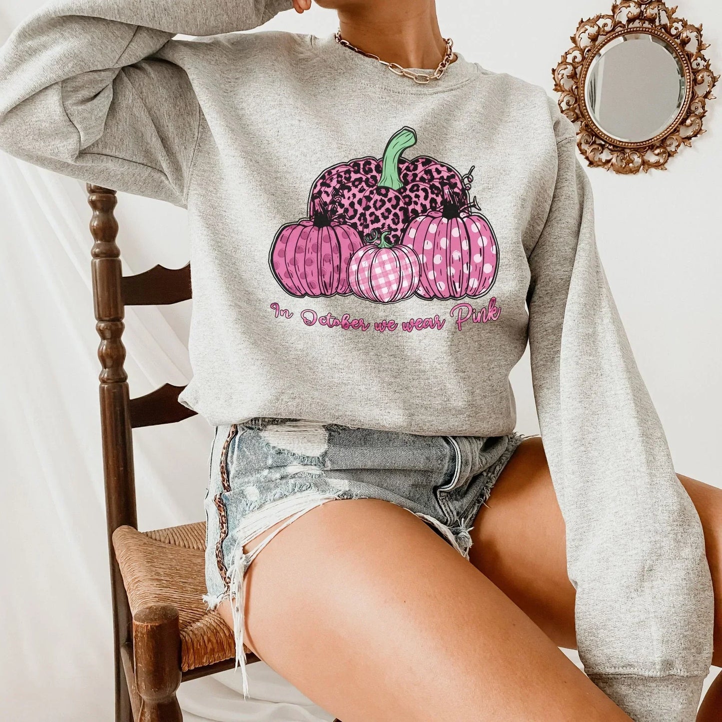 Breast Cancer Shirt, Never Give Up, Breast Cancer Gifts, Cancer Survivor Sweatshirt, Wear Pink in October Awareness Month, Pumpkin Hoodie