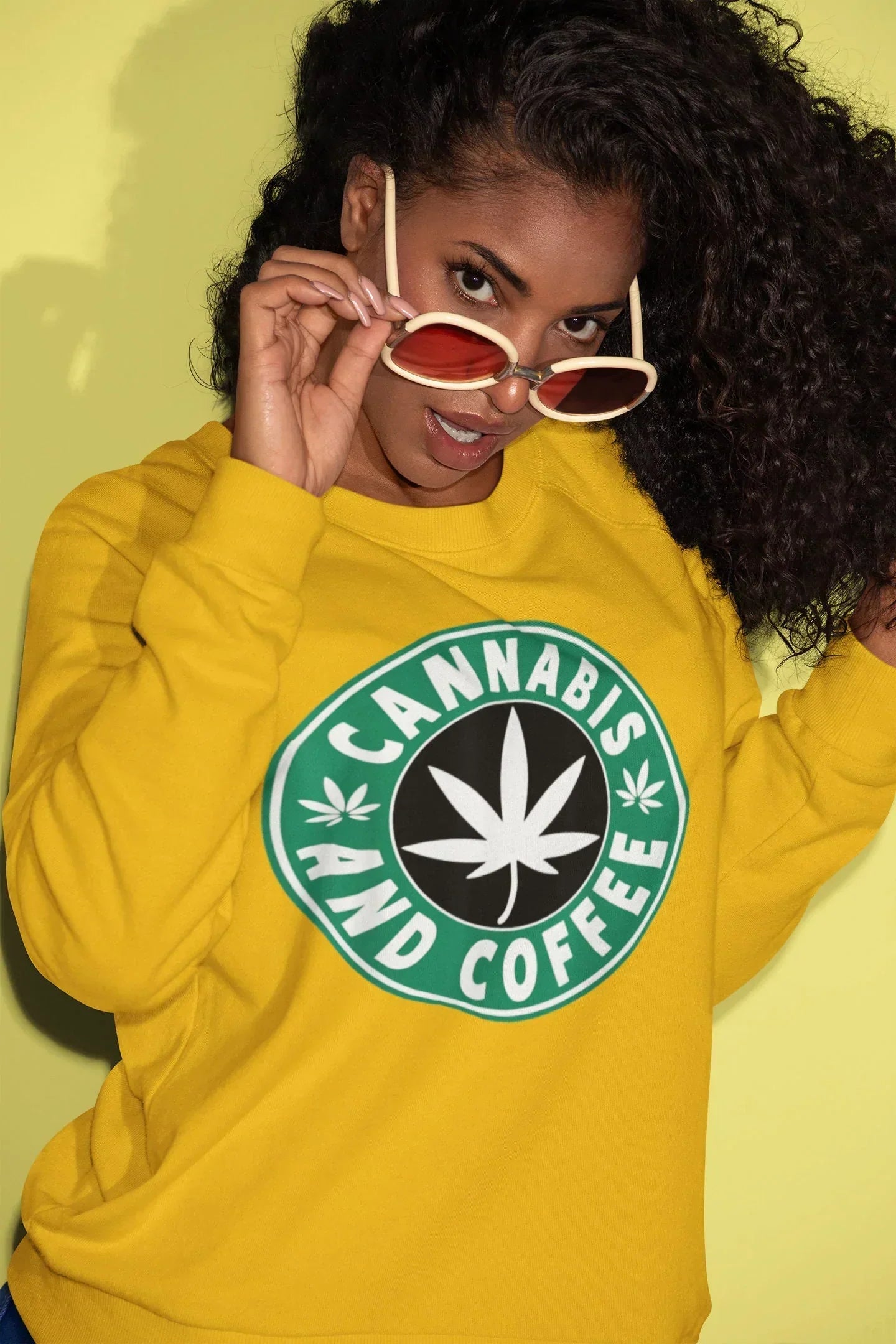 Coffee and Cannabis, Stoner Girl Shirt