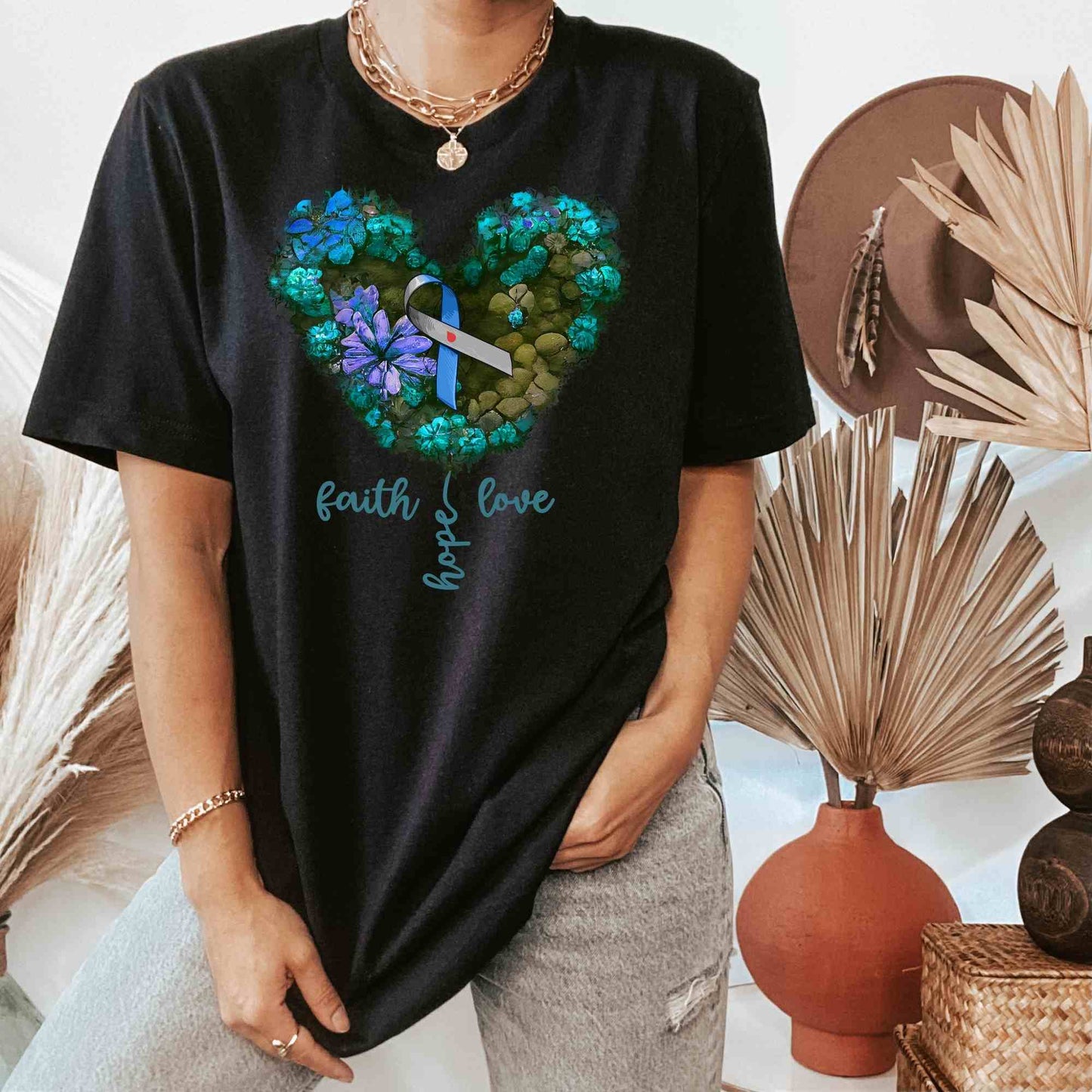 Faith Hope Love, Diabetes Awareness Shirts: Join the Fight Against Diabetes