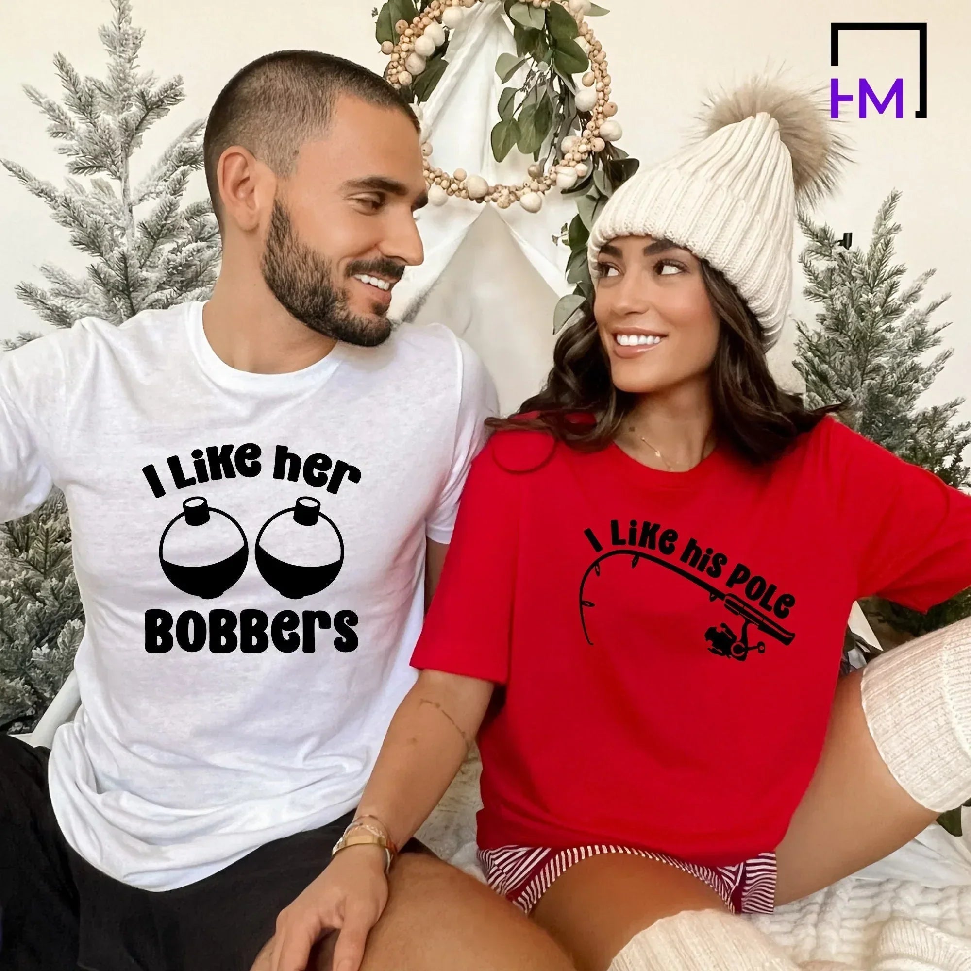This Girl Loves Fishing With Her Husband, T-Shirt Gift Men's Funny