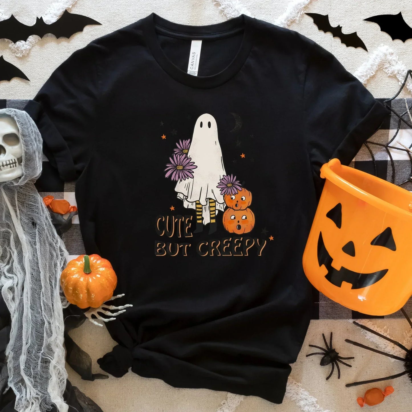 Halloween Sweatshirt, Retro Ghost Shirt, Fall Sweatshirt, Vintage Halloween Crewneck, Pumpkin T-Shirts, Retro Halloween, Spooky Season