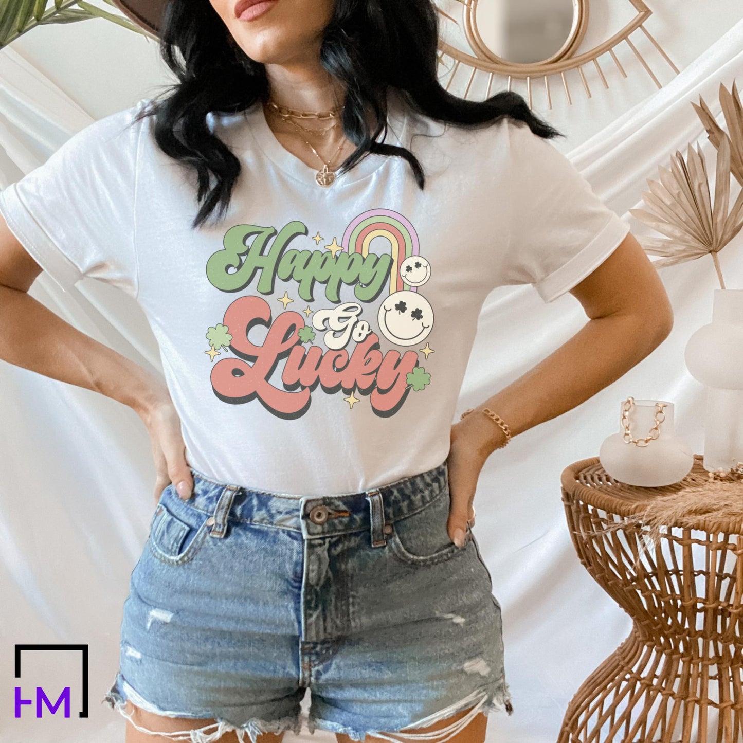 Happy Go Lucky Retro St. Patty's Day Shirt