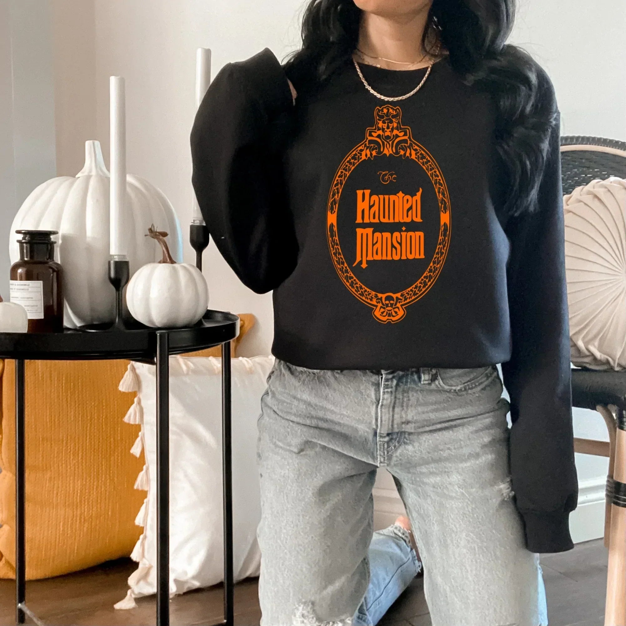 Haunted mansion crewneck cheap