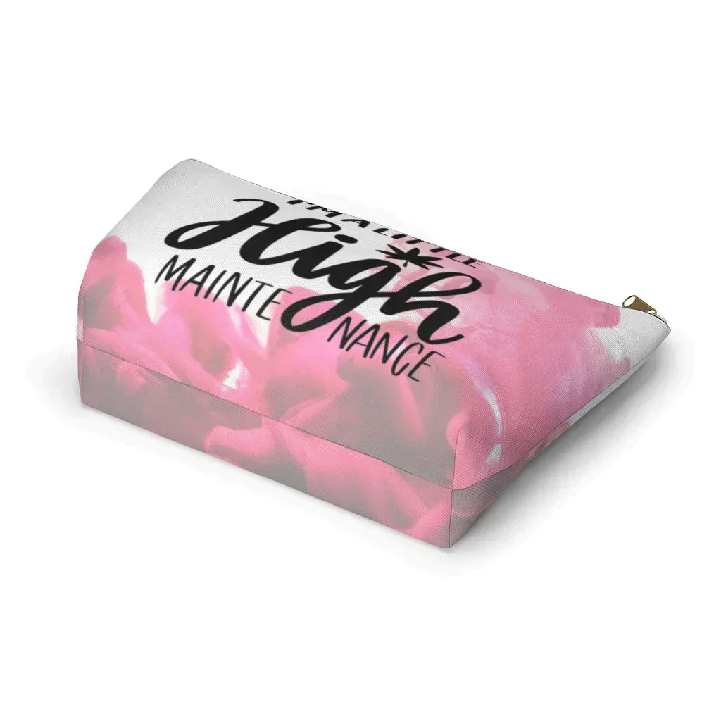 High Maintenance Stash Bag - 420 Accessories - Stash Bag - Cute Cosmetic Bag for Weed Lovers - 420 Pouch