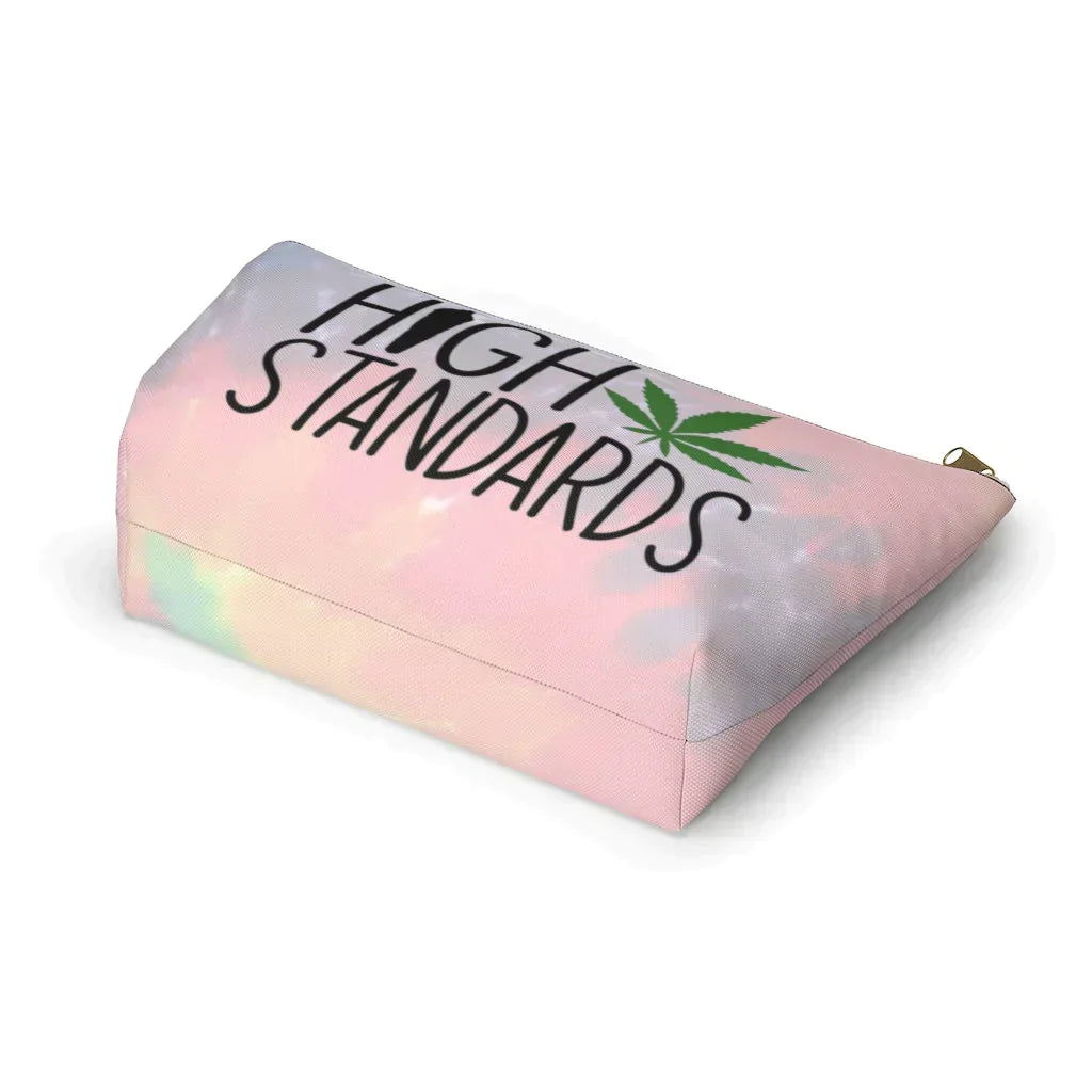 High Standards - Tie Dye Stash Bag, Funny Makeup Bag, Funny Weed Bag, Stoner Gift, Funny Gift for stoner, Pothead