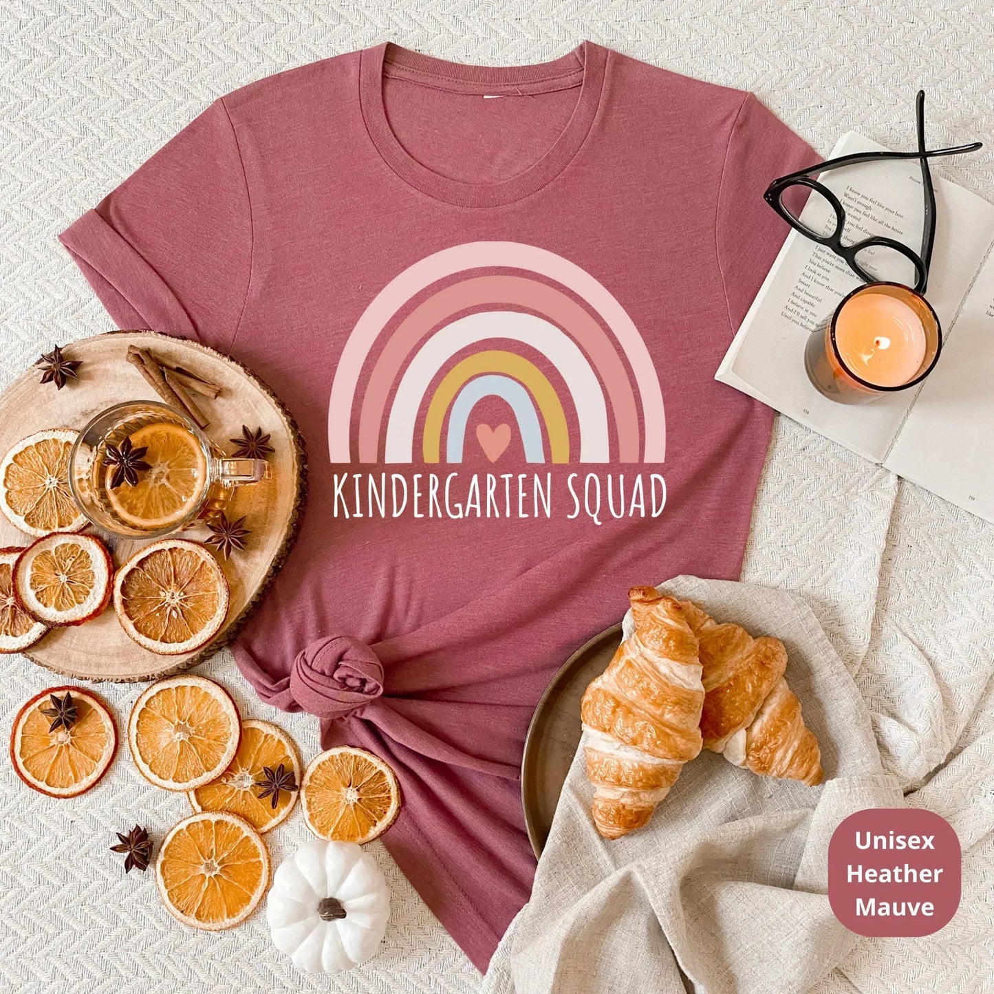 Kindergarten Teacher T-Shirt, Kindergarten Crew Gift Tee, Matching Team Kindergarten Shirts, Retro Kindergarten Teacher Shirt, Kinder Squad