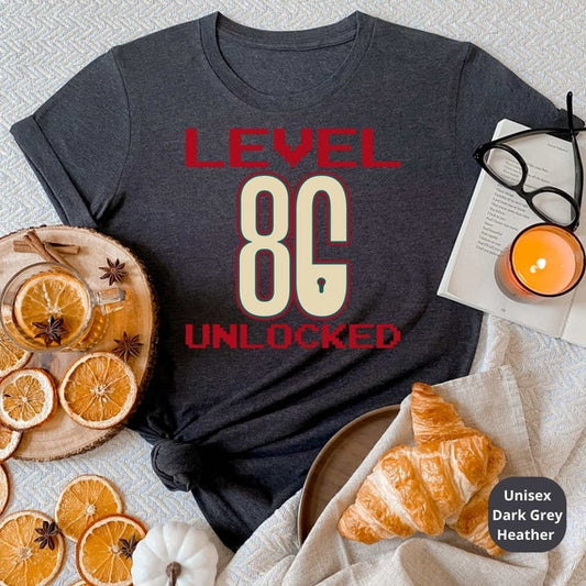 Level 80 Unlocked! Celebrate a Lifetime of Memories with Our Customizable 80th Birthday Shirt