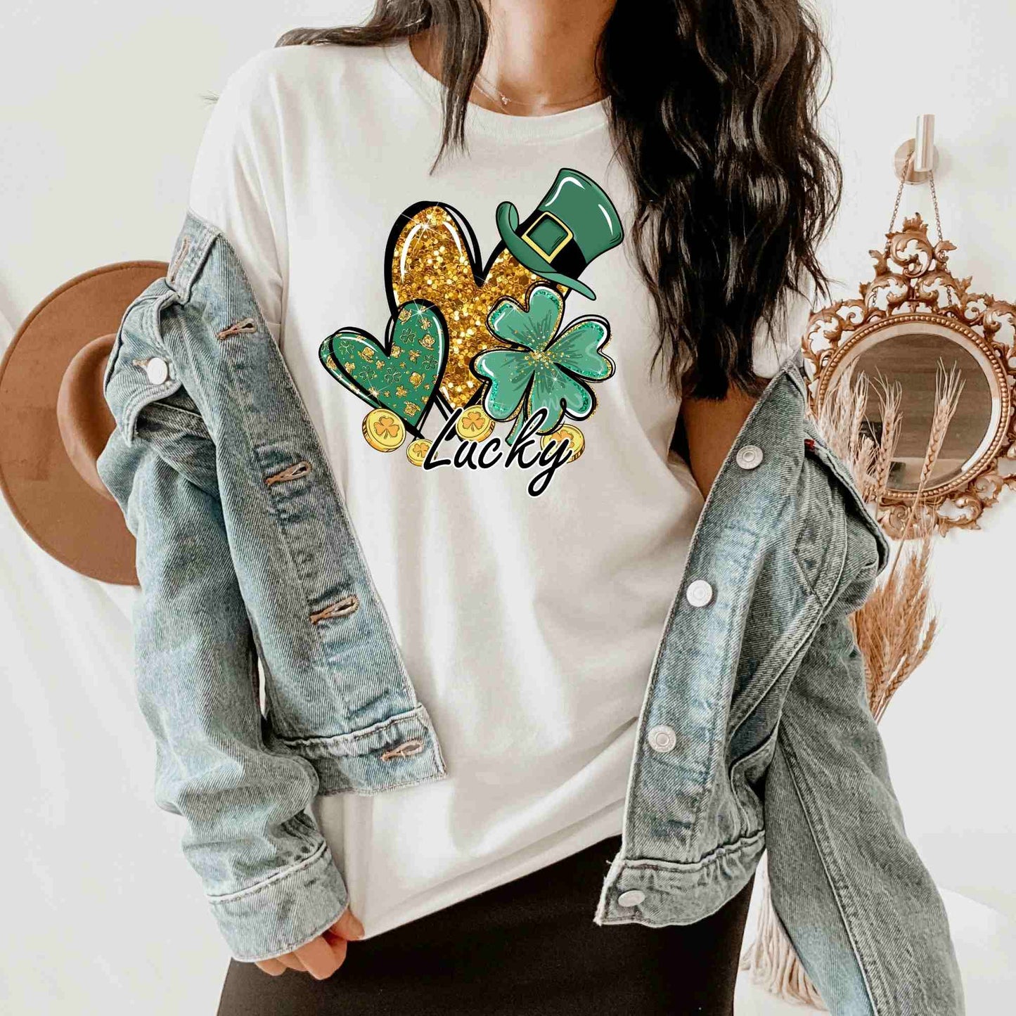 Lucky Charm Patrick's Day Shirt, Happy St. Patrick's Day Shirt, Cute Shamrock Lucky Clover Shirt