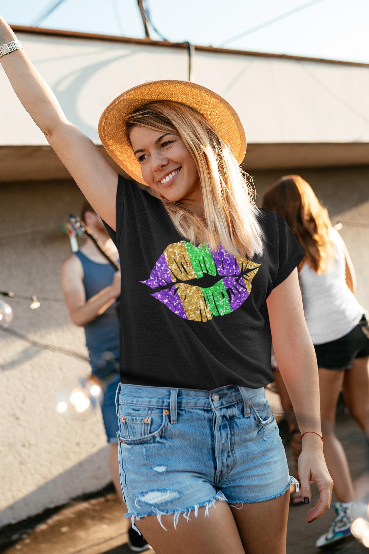 Mardi Gras Lips Shirt