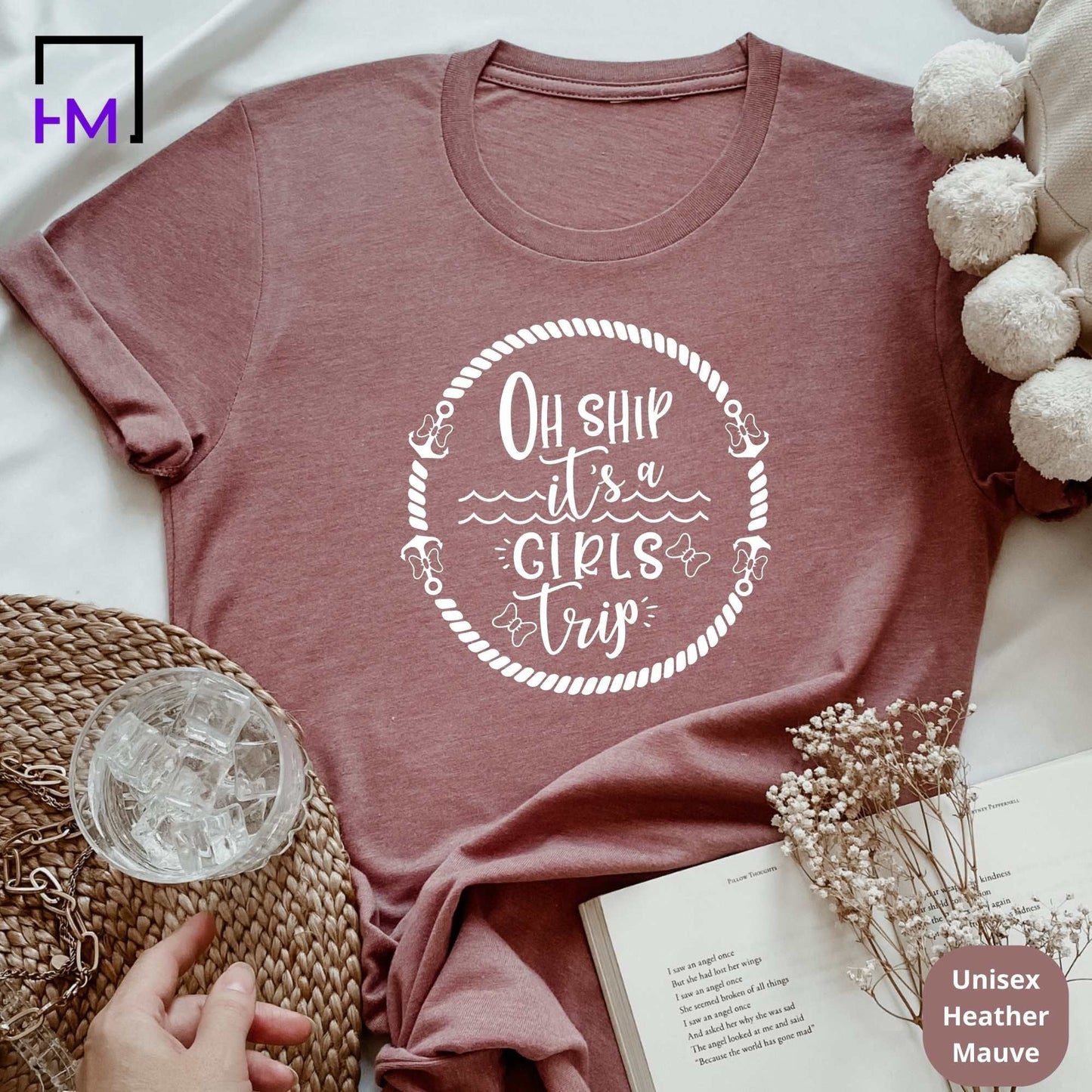 Oh Ship It's a Girls Trip Cruise Shirt Ropes