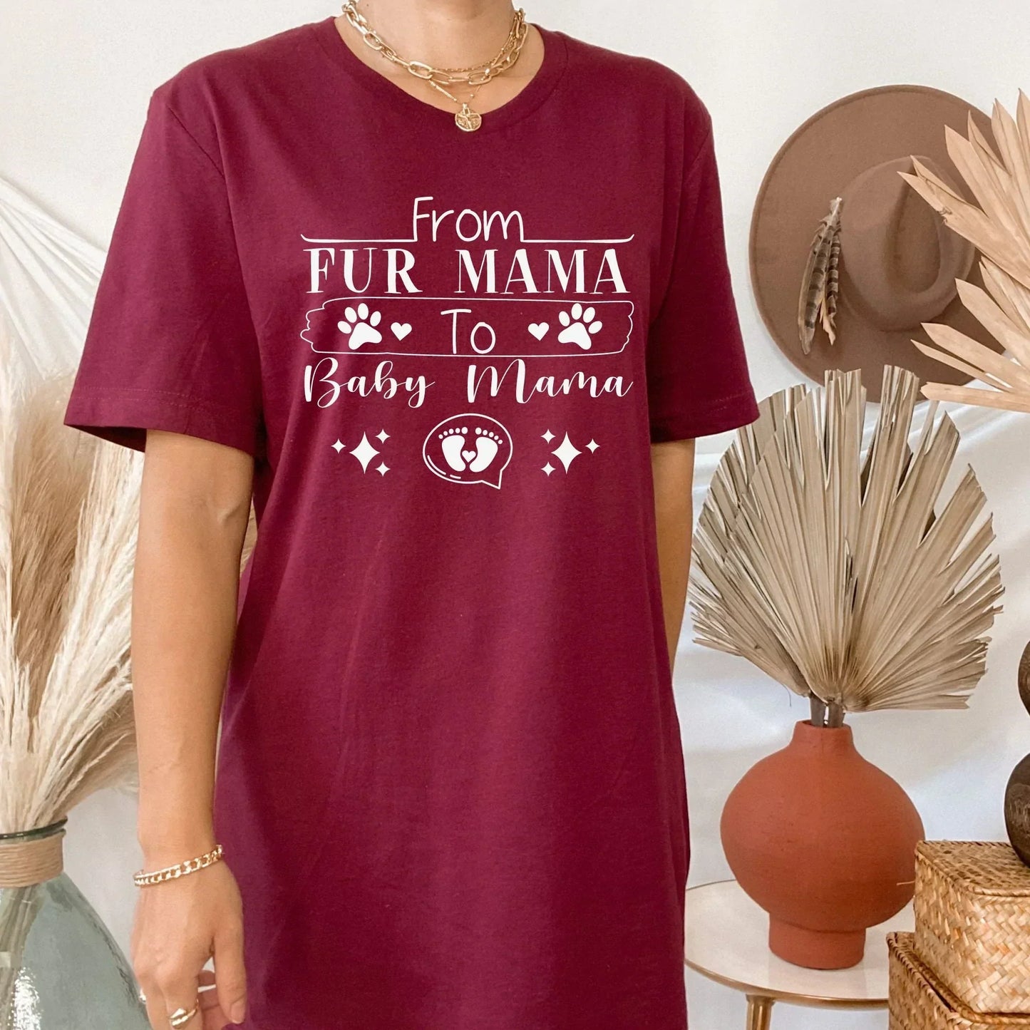 Pregnancy sweatshirt, Maternity shirt, Dog Mom, Pregnancy Reveal to Husband, Soon to Be Mom, Expecting Mother Hoodie, New Baby Coming Soon