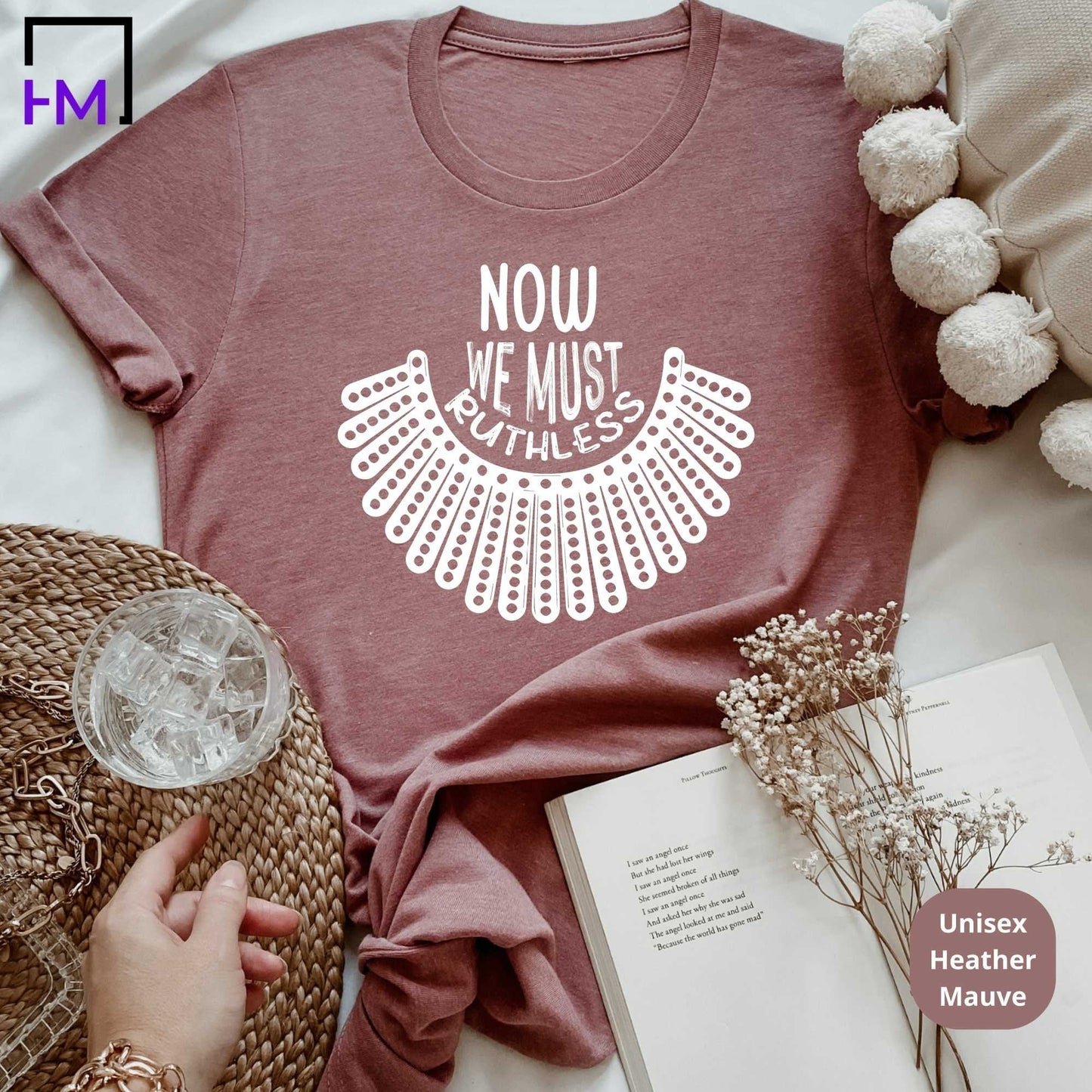 RBG Shirt| Ruthless Vote For Women's Equality, Human Rights, Reproductive, Feminism, Feminist Election, Political Tops, Tees & Sweatshirts