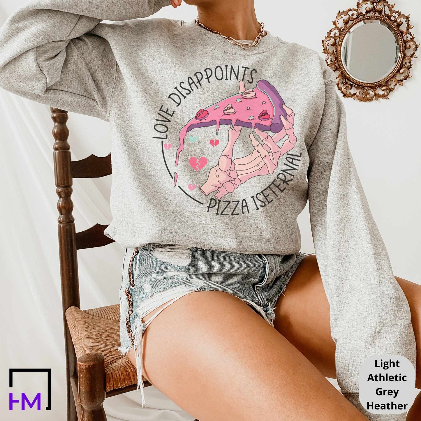 Retro Pizza Valentines Day Shirt, Pizza Lover Womens Valentines Day Gift, Groovy Valentine Shirt, Girl Valentine Shirt, Self Love Valentine