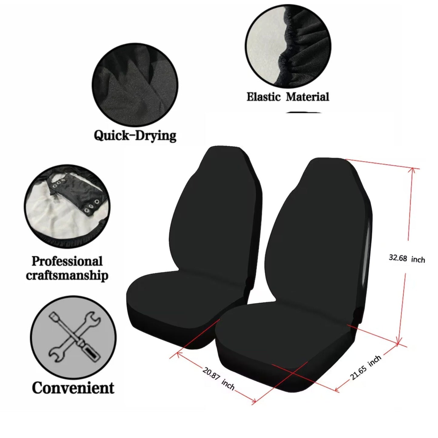 Seat Covers for Cars, Boho Car Seat Cover, Hippie Car Decor, Car Accessories for Women, Unique Colorful Universal Vehicle Seat Protector