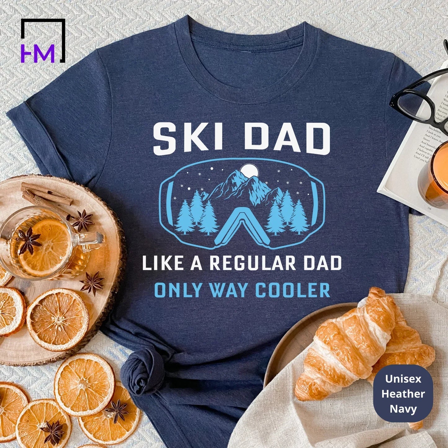 Ski Dad Shirt | Great for New Dads, Soon to Be Daddy, Husband, Boyfriend, Future Father, Co-worker | Christmas, Birthday, Father's Day Gift