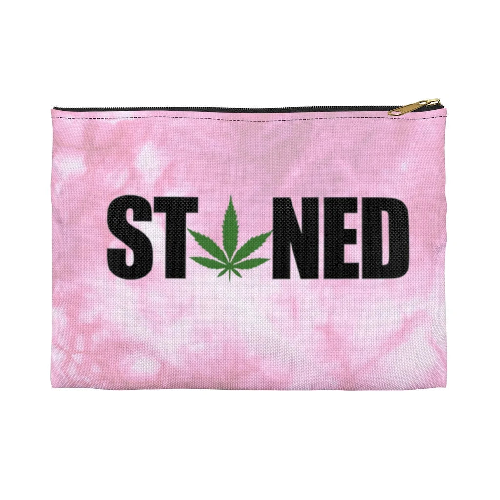 Stoned, Stash Bag, Funny Makeup Bag, Funny Weed Bag, Stoner Gift, Funny Gift for Stoner, Cute Weed Pouch, Weed Accessories, Stasher Pouch