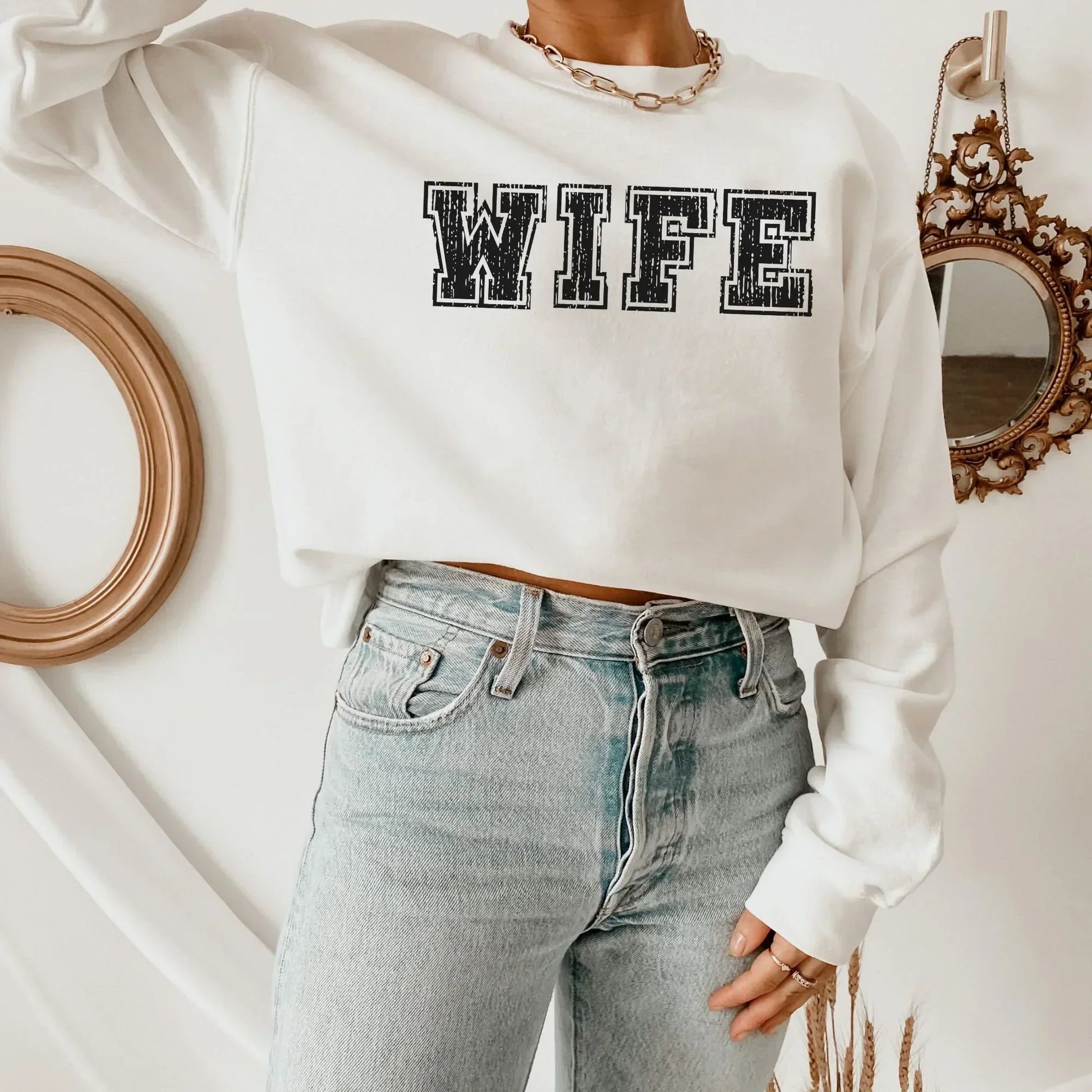 Wife Sweatshirt, Newly Married Sweater, Getting Ready Outfit, Future Mrs, Team Bride Shirt, Wife Hoodie, Gift for Bride, Crewneck Sweater