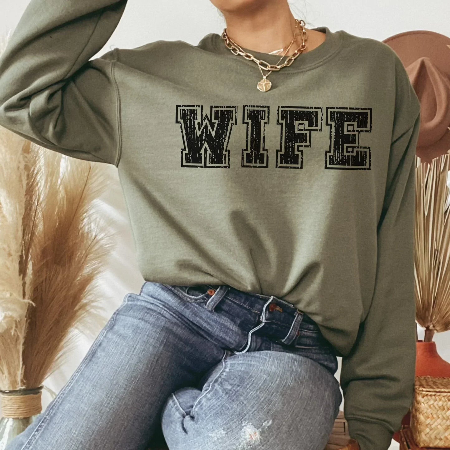 Wife Sweatshirt, Newly Married Sweater, Getting Ready Outfit, Future Mrs, Team Bride Shirt, Wife Hoodie, Gift for Bride, Crewneck Sweater
