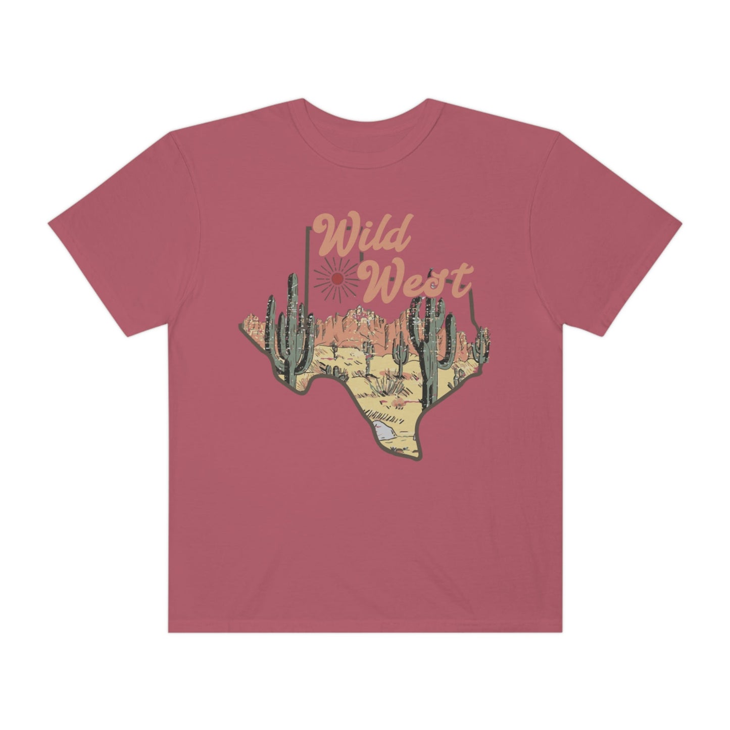 Wild West Texas Shirt, Comfort Colors Funny Western Graphic Tee