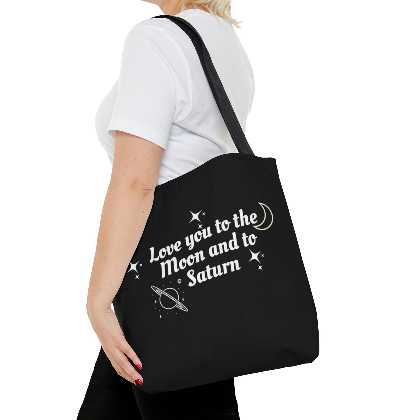 Love You to the Moon & Saturn, Fan Tote Bag